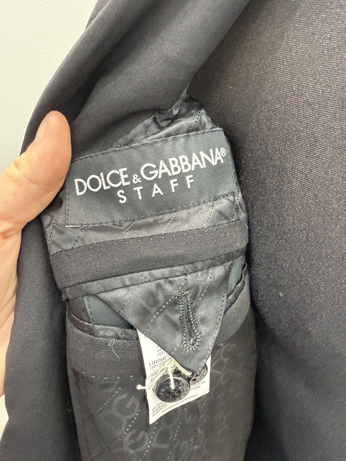 Dolce & Gabbana Dolce & Gabbana 2 Button Wool Martini Blazer Jacket Size 46R - 4 Thumbnail