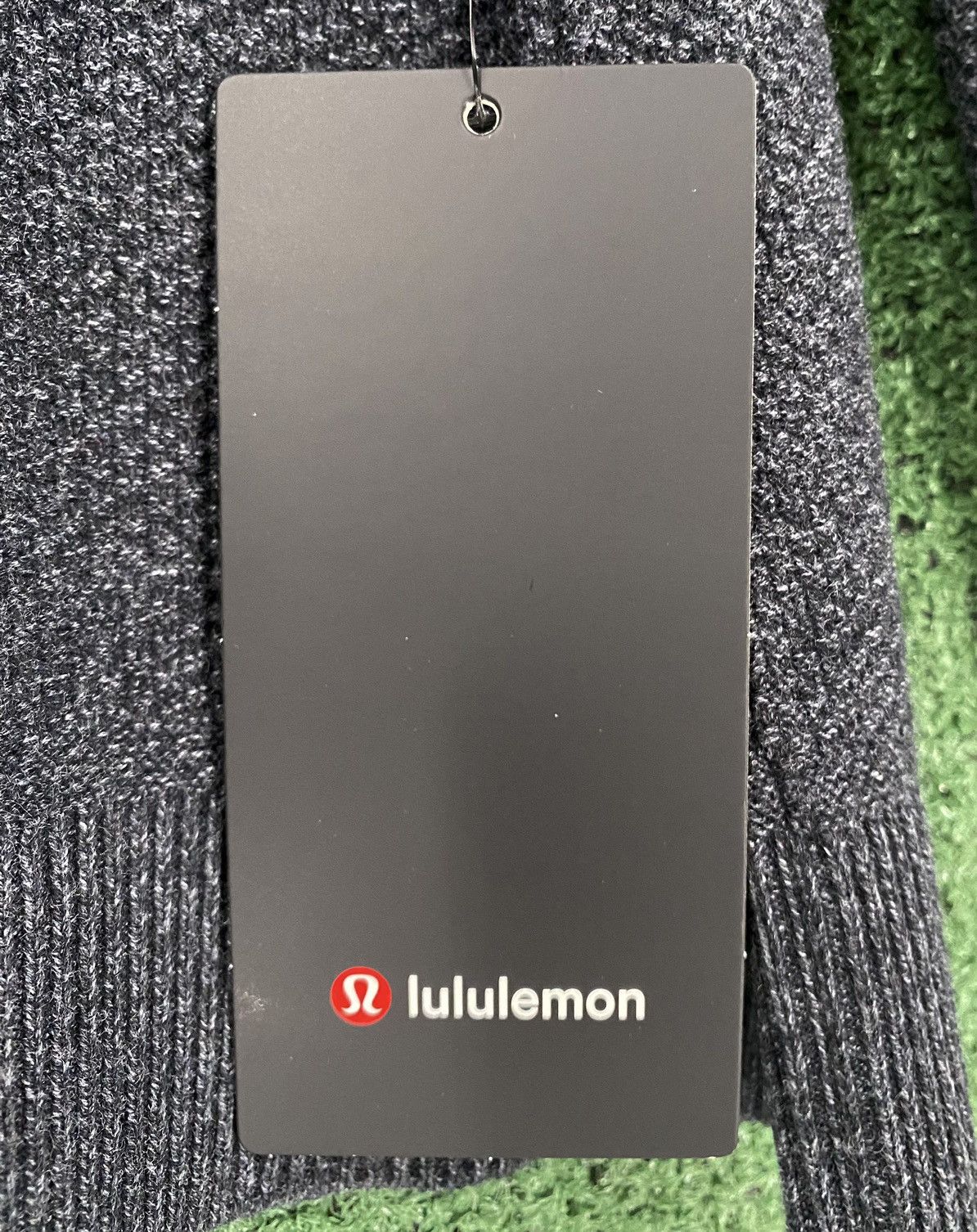 Lululemon New Lululemon Textured Knit Crewneck Heathered Black Sweater Size US XXL / EU 58 / 5 - 5 Thumbnail