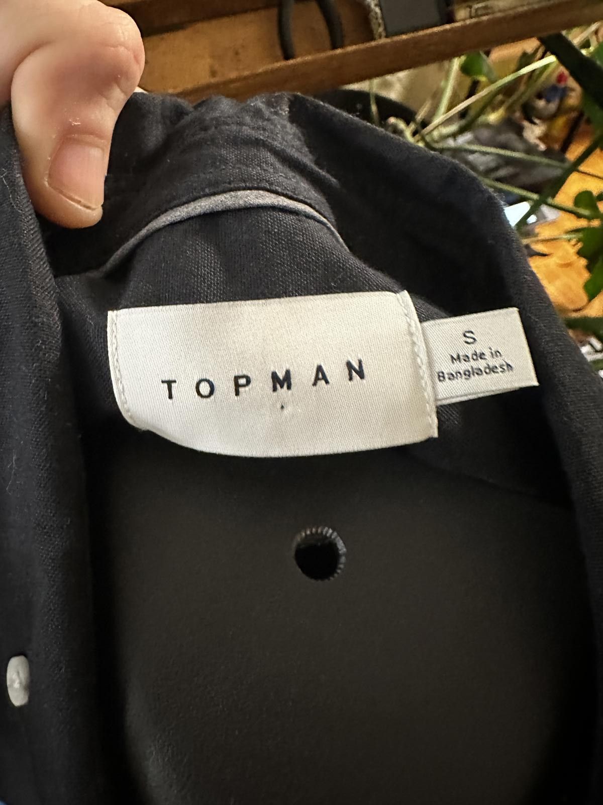 Topman Topman Classic Black Button-Up Shirt Size US S / EU 44-46 / 1 - 2 Thumbnail