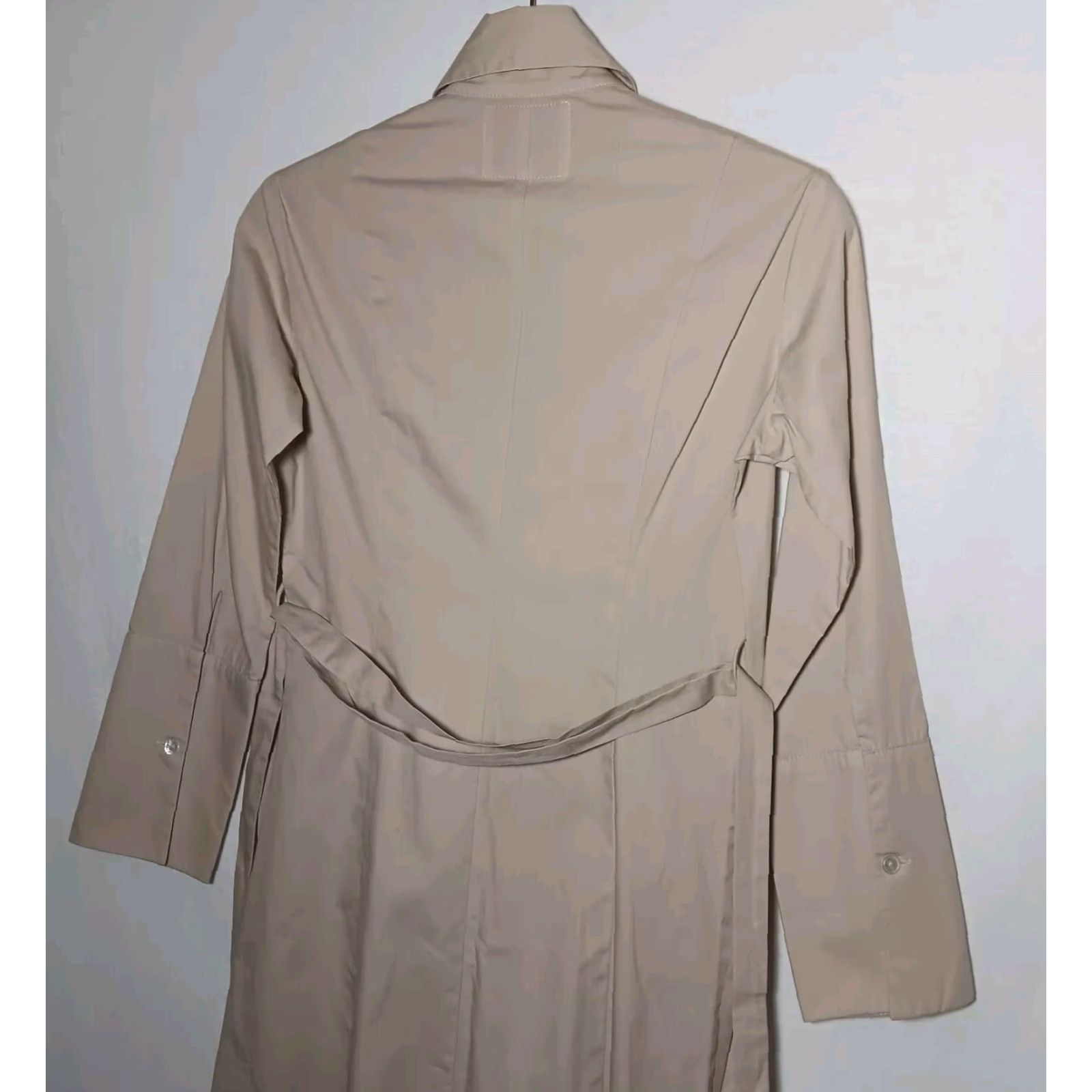 Bell VINTAGE Fine Garments by Bell Shirt Dress Size 0 Beige Long Sleeve Minimalist Academia Womens Size XS / US 0-2 / IT 36-38 - 6 Thumbnail
