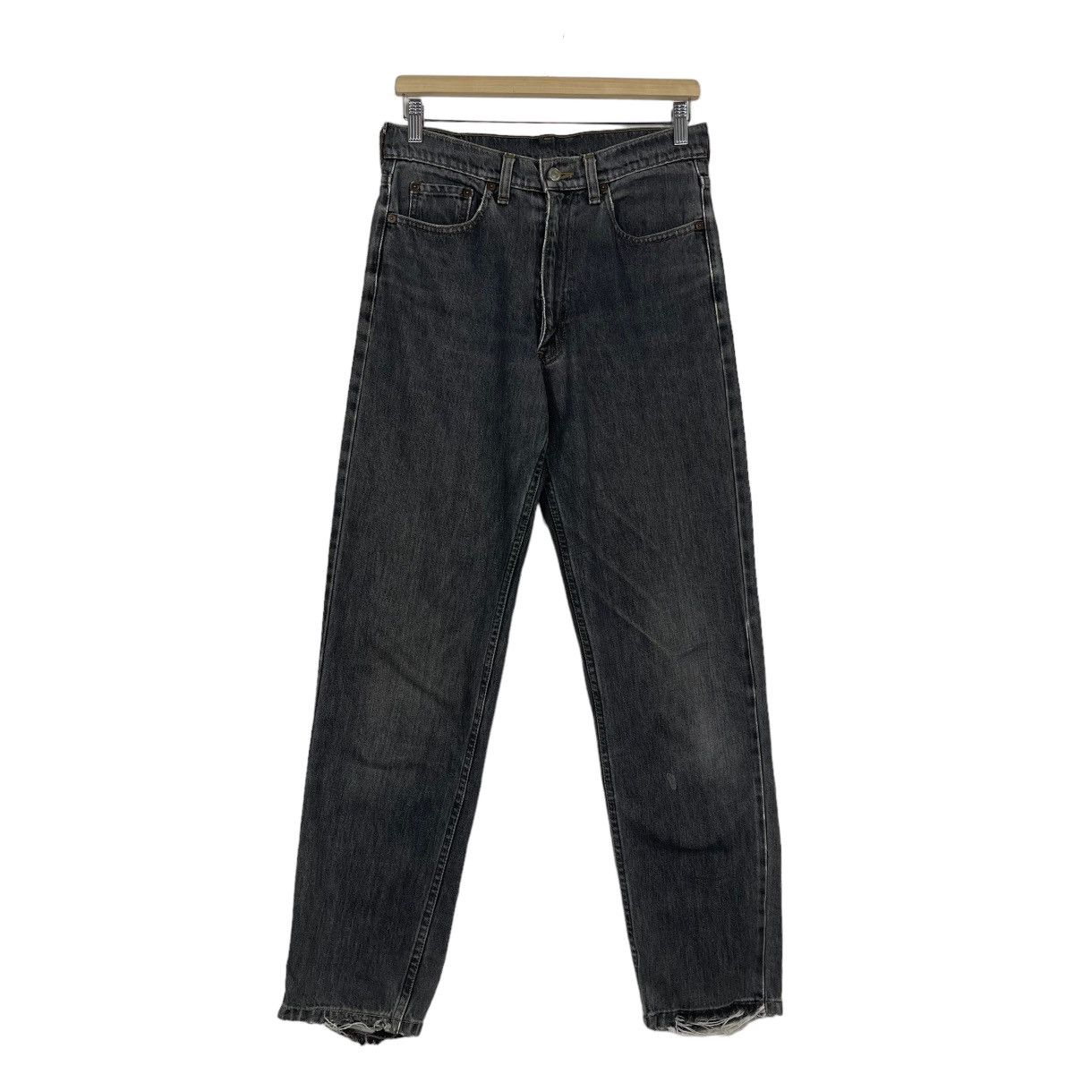 Levi's × Levi's Vintage Clothing Vintage Levis Black Distressed Denim Zipper Fly Size US 30 / EU 46 - 2 Thumbnail