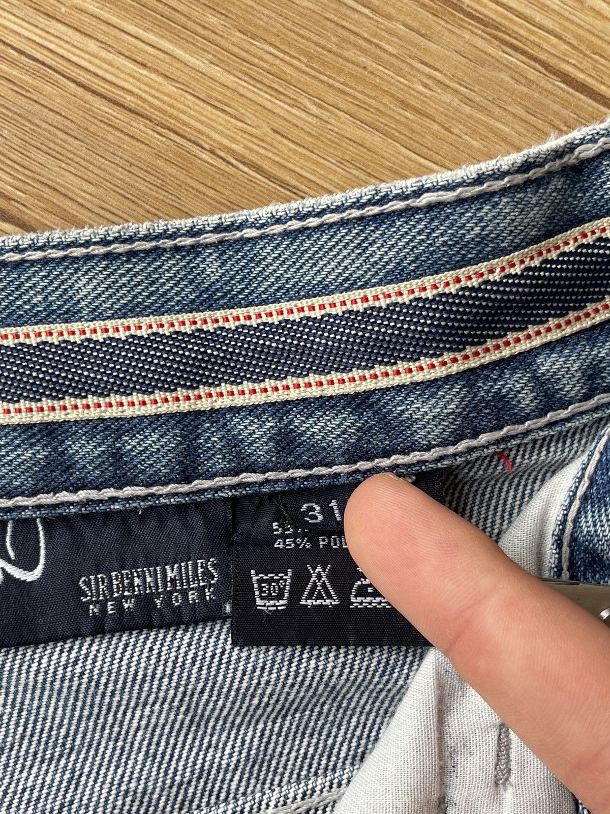 JNCO Vintage Sir Benni Miles Baggy Denim Jeans Y2K Hip Hop Skater Size US 31 - 18 Thumbnail
