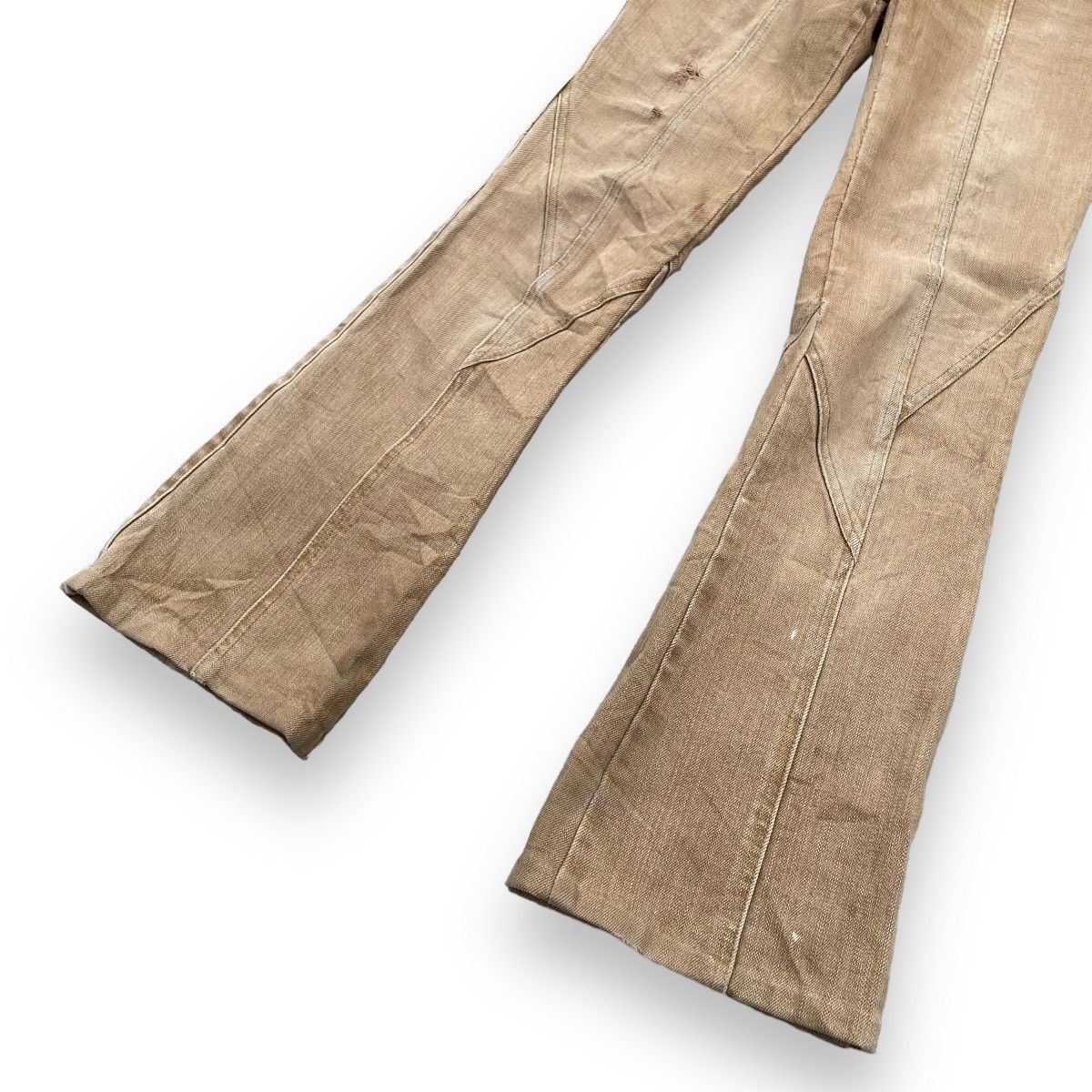 If Six Was Nine × Japanese Brand × Le Grande Bleu (L.G.B.) VINTAGE JAPANESE SUPER FLARE DENIM PANTS Size 26" / US 2 / IT 38 - 8 Thumbnail