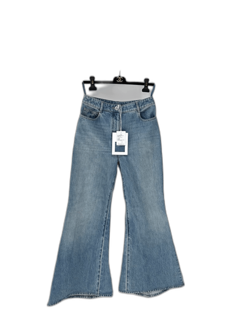 Chanel Chanel Flared Denim Pants 23B Collection Size 36" / US 14 / IT 50 - 1 Thumbnail
