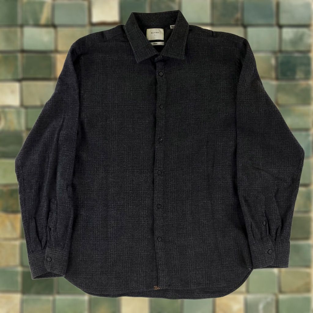 Billy Reid Billy Reid Shirt Flannel Dark Gray Long Sleeve Made Italy Mens L Size US L / EU 52-54 / 3 - 1 Thumbnail