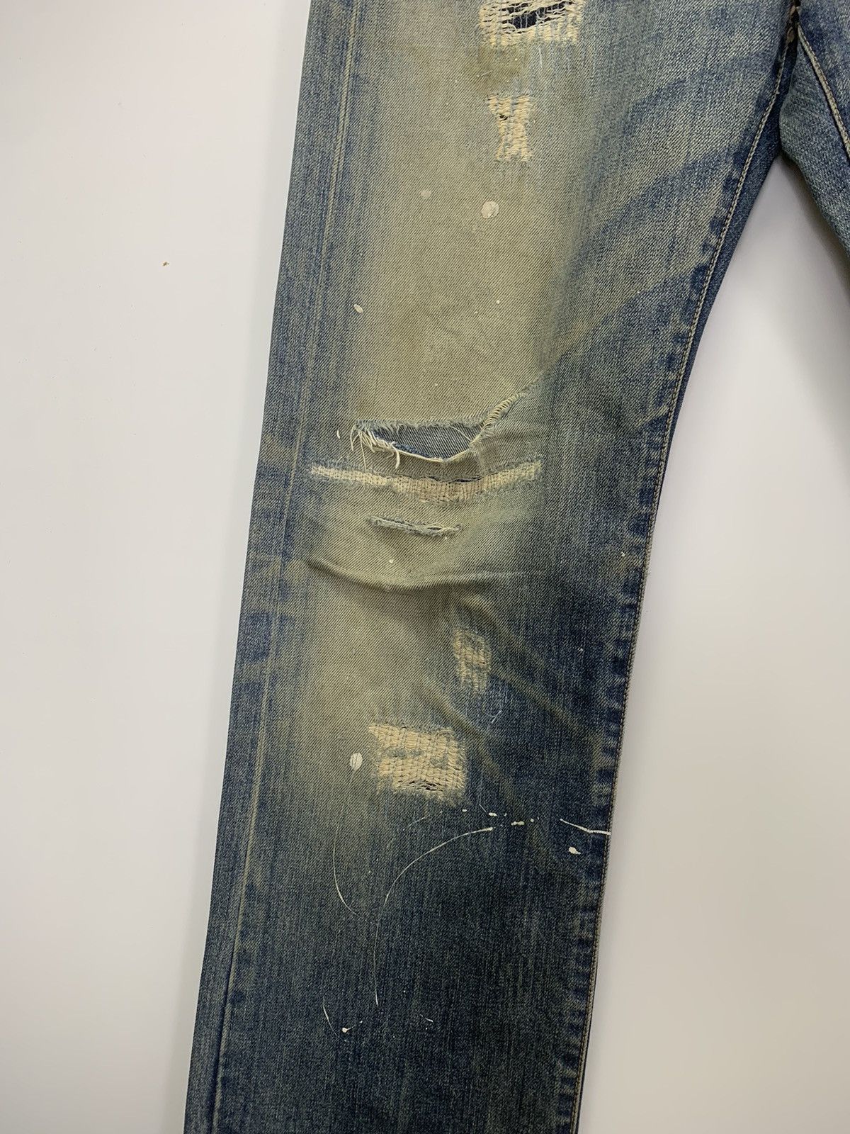Takeo Kikuchi × Vintage Vintage Takeo Kikuchi distressed denim Size US 44 / EU 60 - 5 Thumbnail