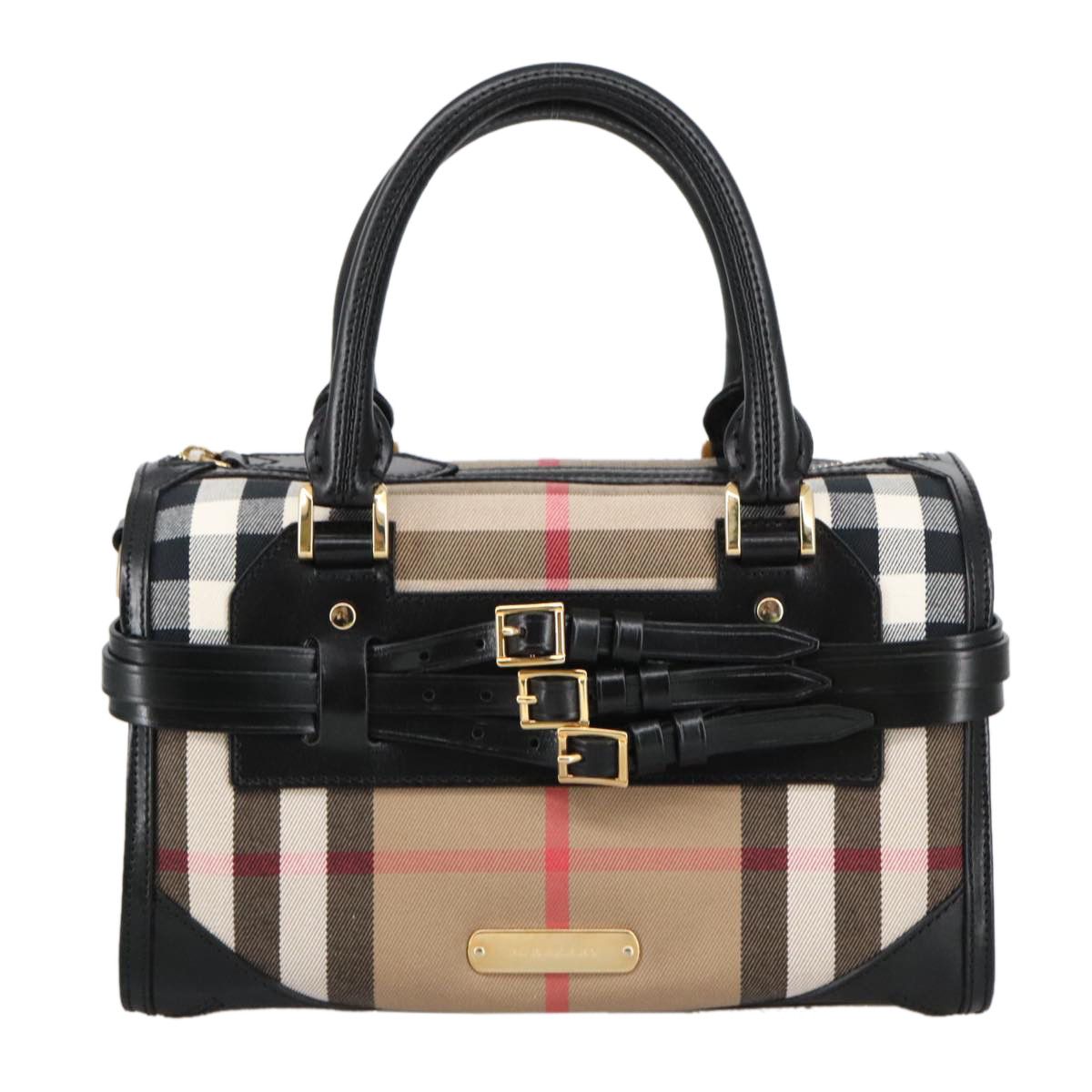 Burberry Nova Check Beige Canvas Handbag (Pre-Owned) Size ONE SIZE - 1 Thumbnail