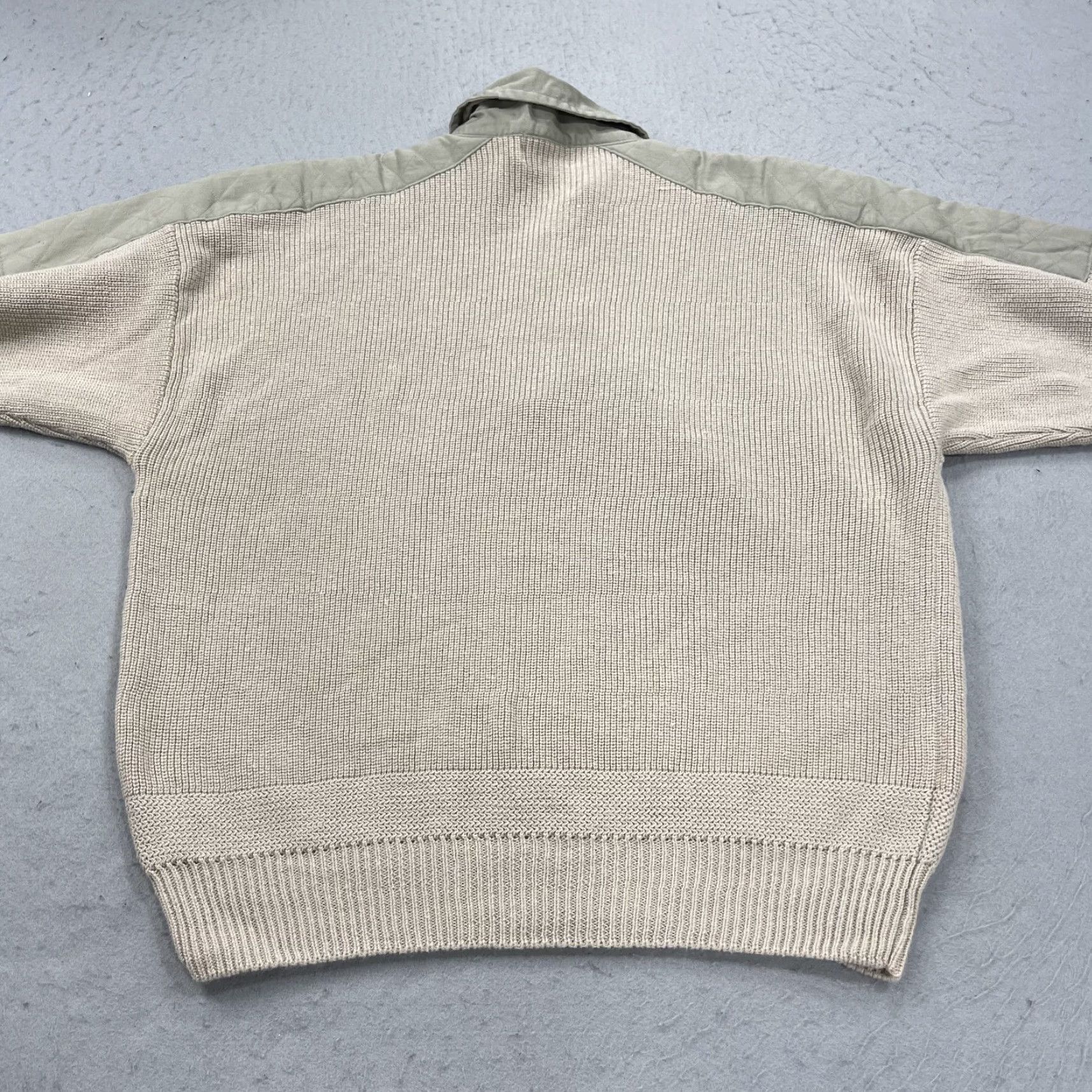 Orvis VINTAGE Orvis Sweater Mens 2XL Brown Military Commando Ribbed Heavy Ramie 80s Size US XXL / EU 58 / 5 - 6 Thumbnail