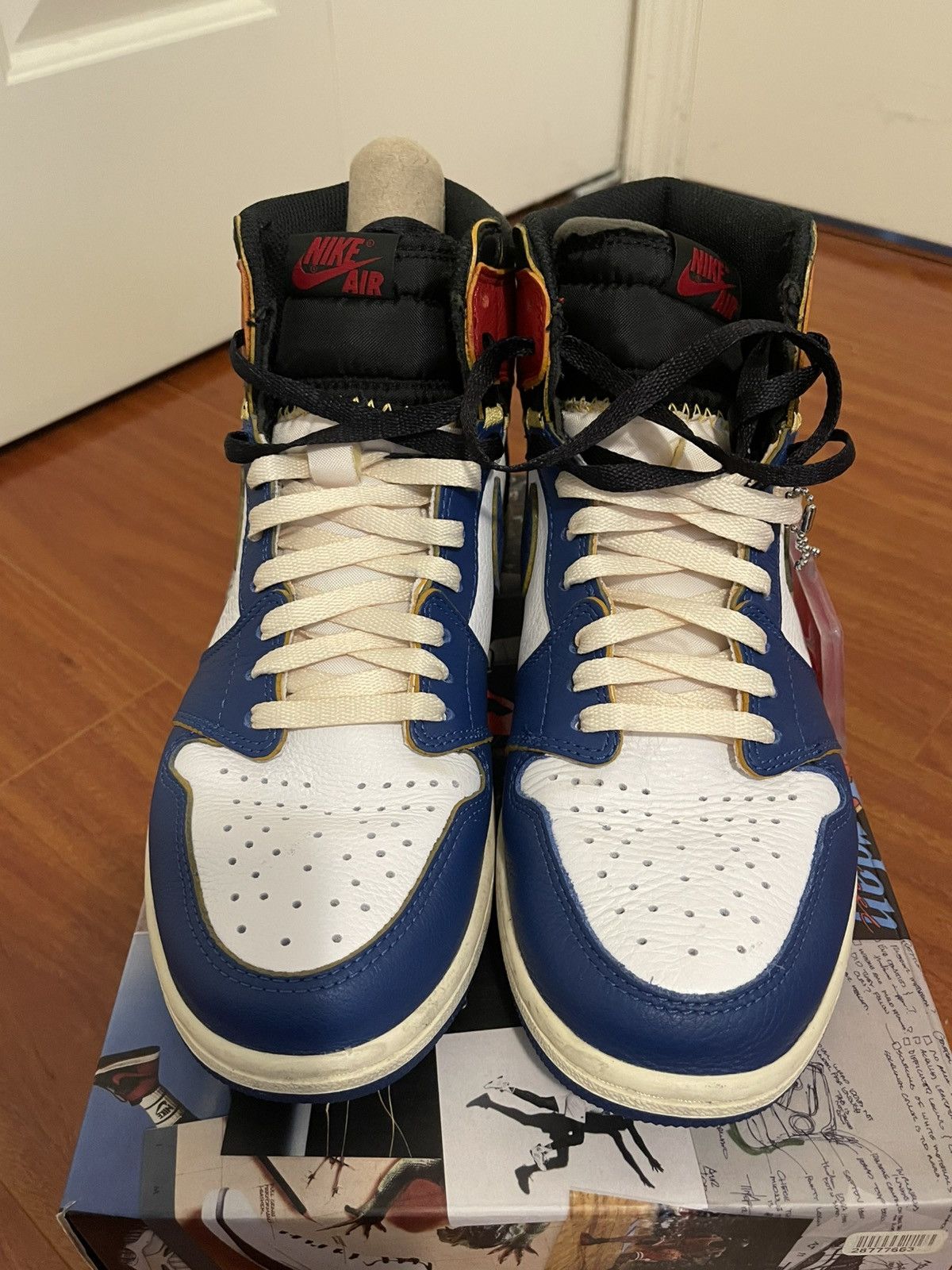 Nike × Union LA AJ1 High Union Storm Blue Size US 9 / EU 42 - 3 Thumbnail