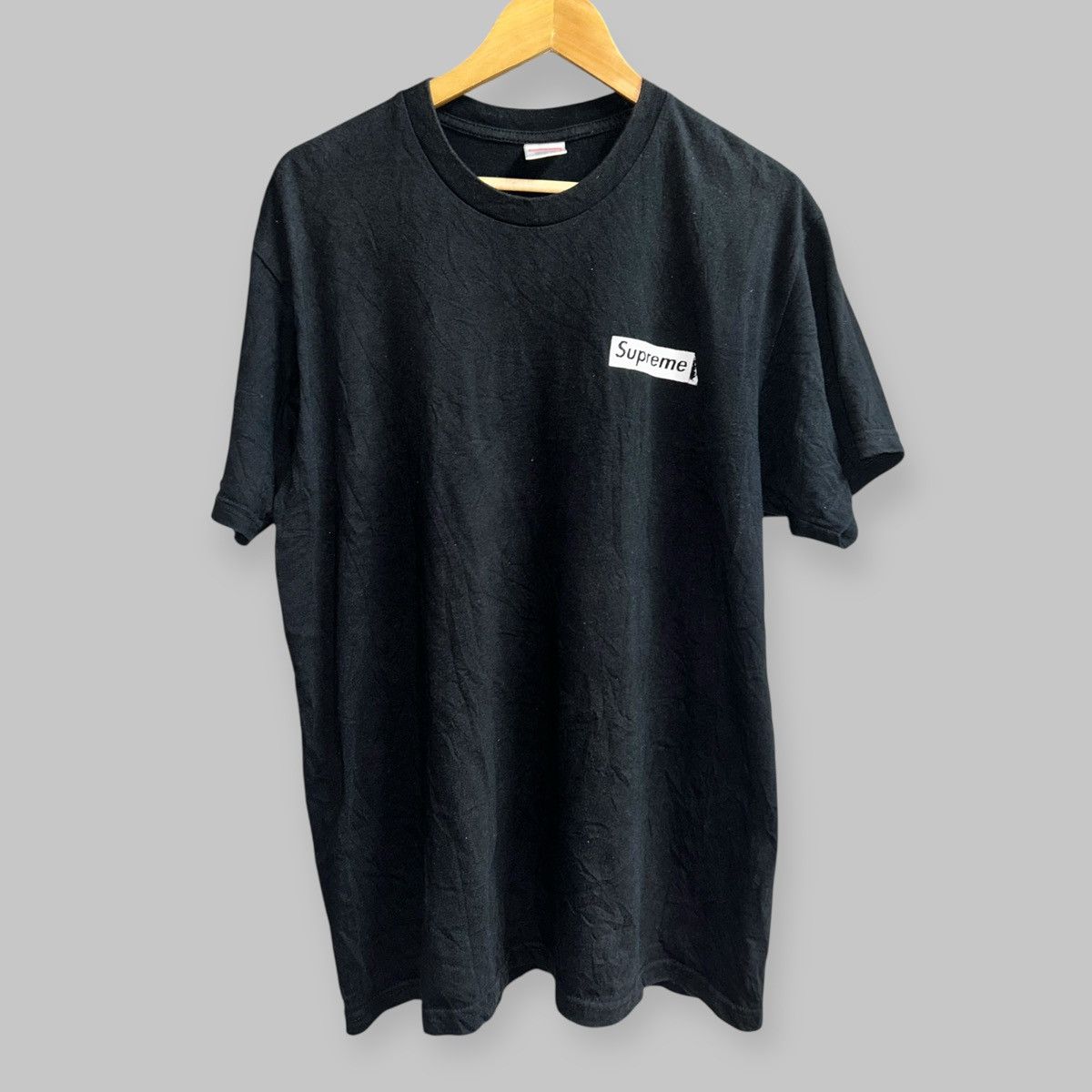 Supreme No More Shit Black Tee Size US L / EU 52-54 / 3 - 3 Thumbnail
