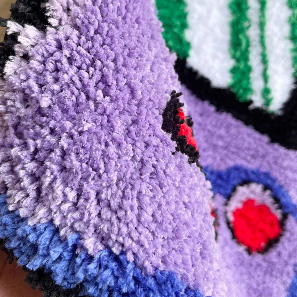 Japanese Brand × Vintage Purple Games Console Tufted carpet 90cm x 60cm Size ONE SIZE - 5 Thumbnail