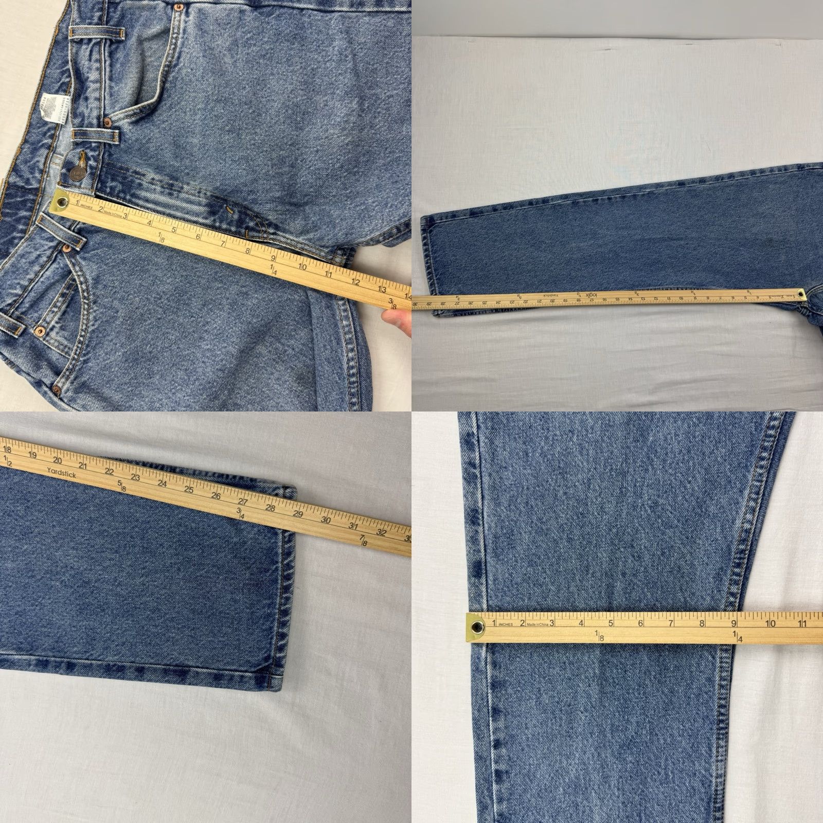 Levi's VINTAGE Levi's 505 Jeans Adult 32x30 Orange Tab Regular Straight Leg Denim 90s Mens Jeans Size US 32 / EU 48 - 8 Thumbnail