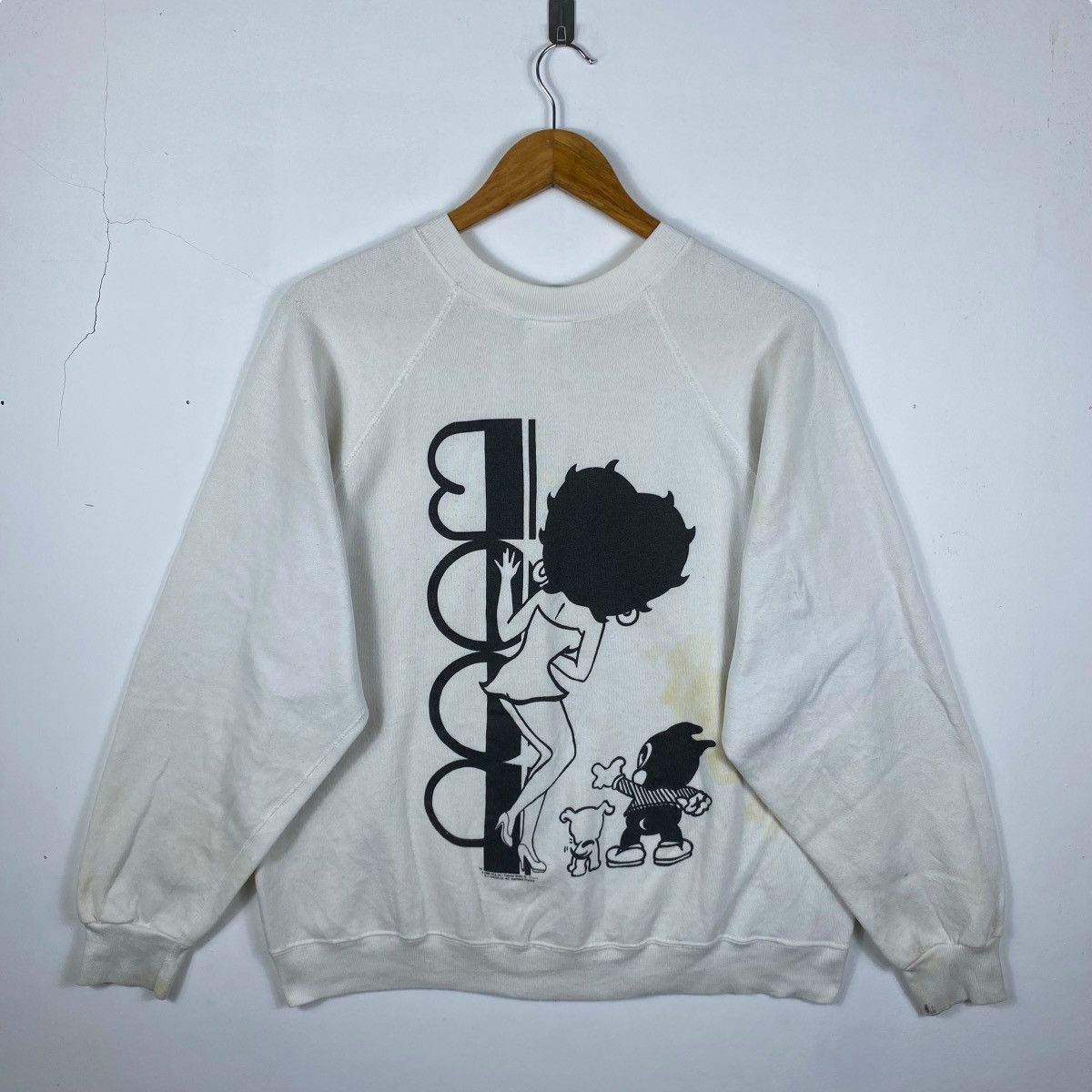 Vintage Vintage 80's BETTY BOOP Double Sided Crewneck Sweatshirt Size US L / EU 52-54 / 3 - 5 Thumbnail