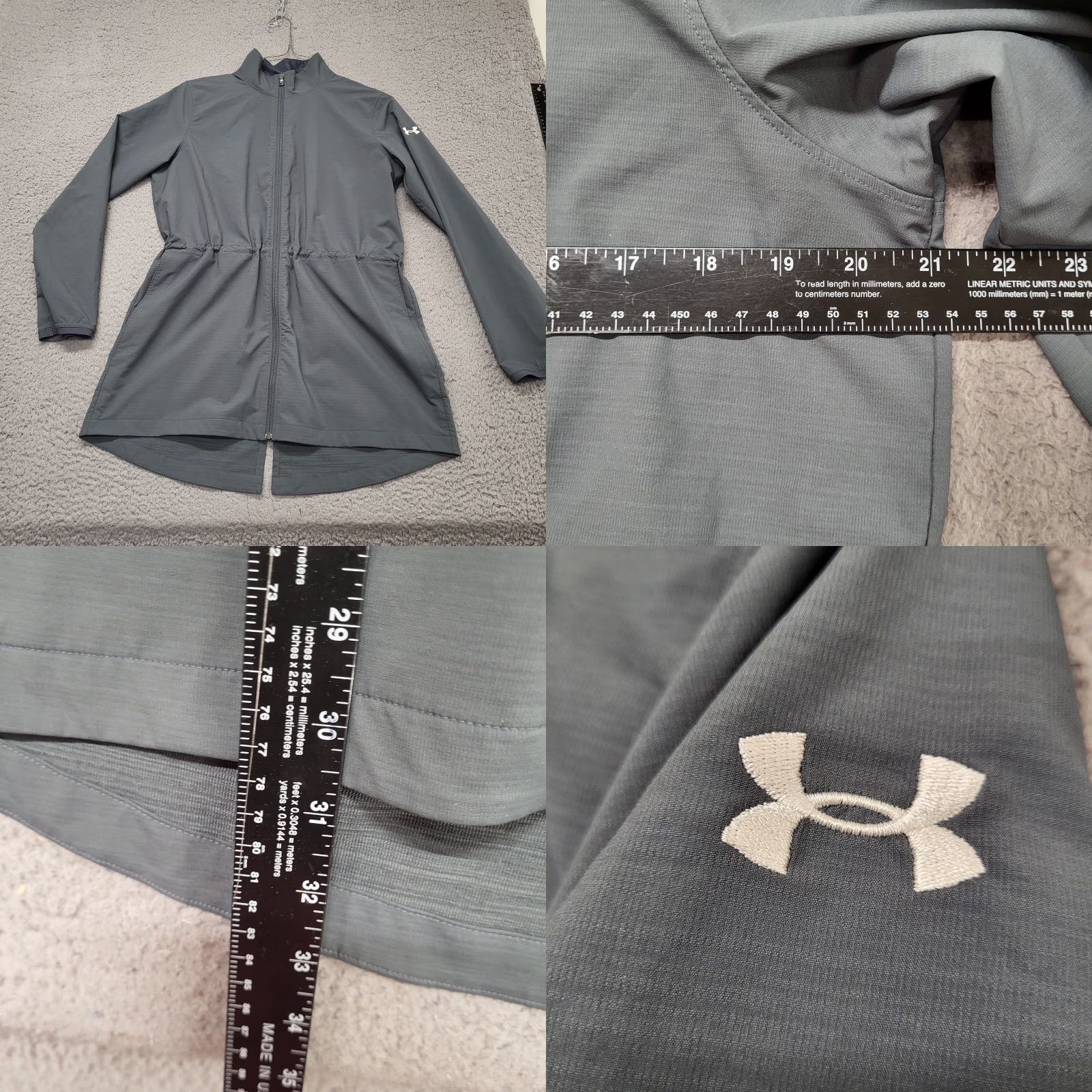 Under Armour Under Armour Storm Jacket Women's Medium Stealth Gray Windstrike Zip Storm Product Line Outdoor Athleisure Water Resistant Windproof Jacket Womens Size M / US 6-8 / IT 42-44 - 9 Thumbnail