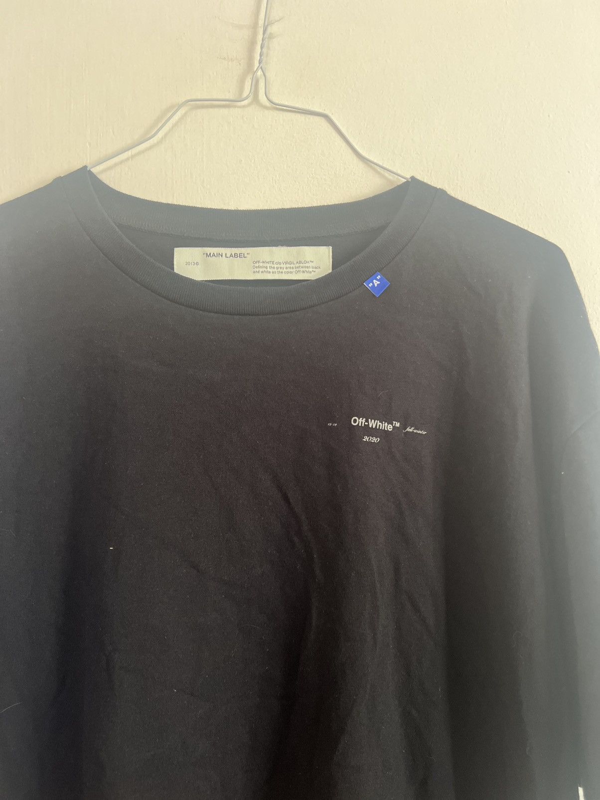 Off-White Off White Unfinished Logo TEE Size US XL / EU 56 / 4 - 4 Thumbnail