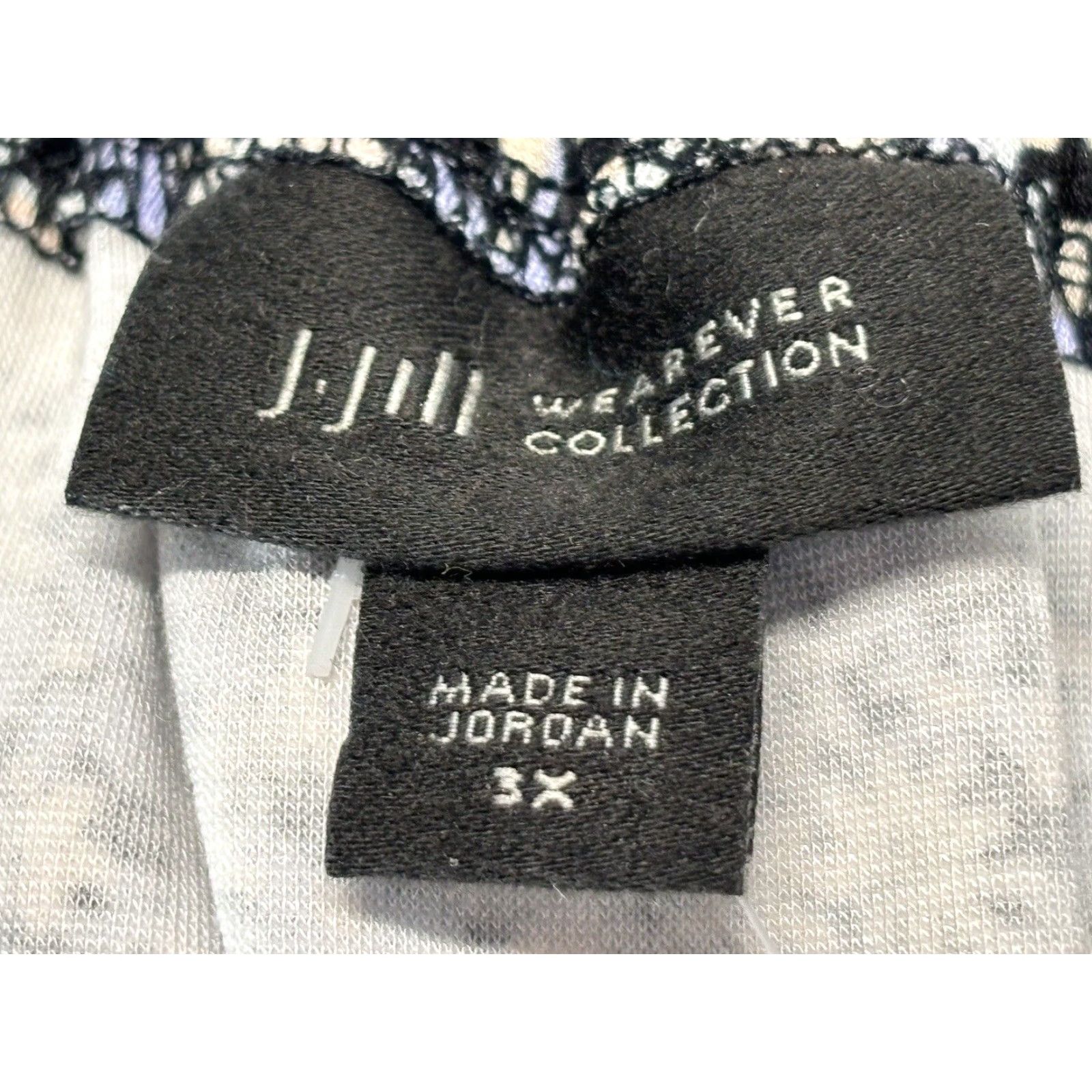 J. Jill J. Jill We Double Face Jersey Floral 2 Way Top Shirt Sz 3X Plus Multicolor Short Sleeve Round Neck Women Size XXL / US 16-18 / IT 52-54 - 7 Thumbnail