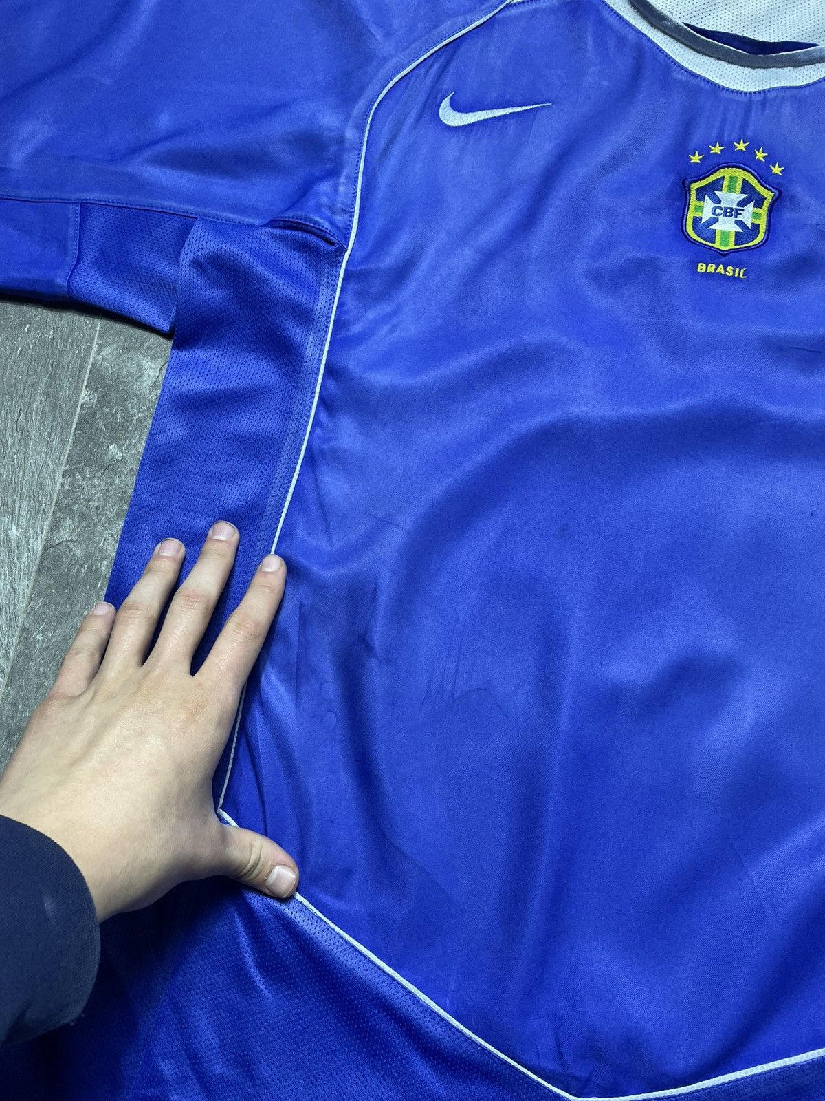 Nike Vintage Nike Brazil 2004 2006 Soccer Football Jersey Size US L / EU 52-54 / 3 - 3 Thumbnail