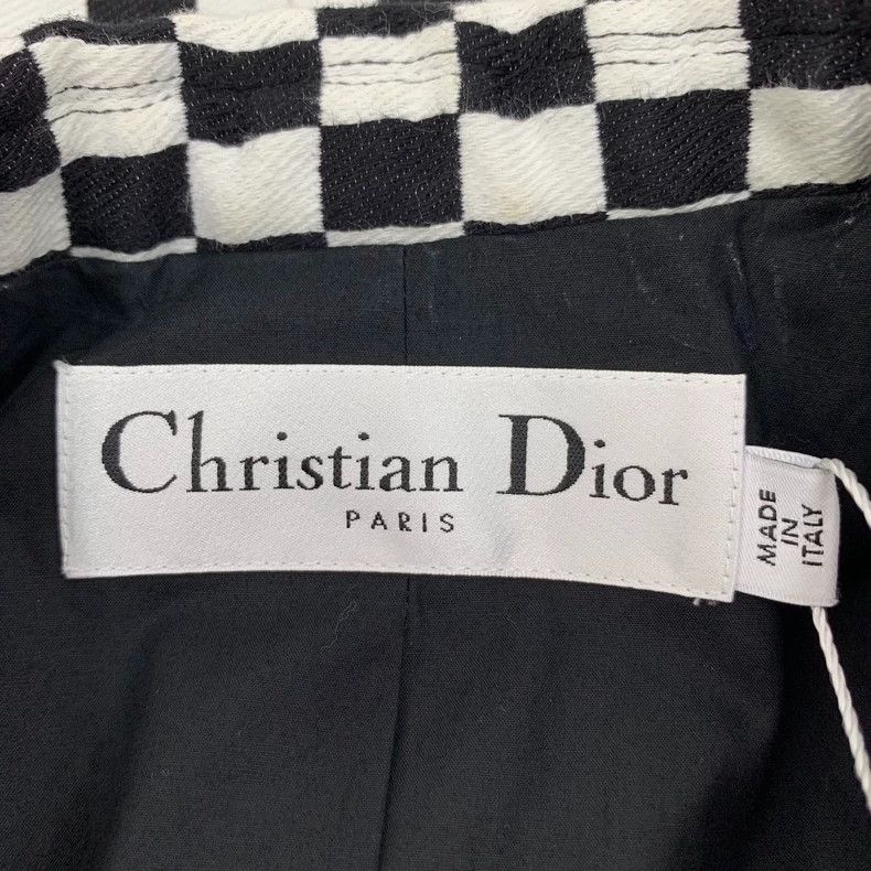 Dior Dior Black and white color checkerboard cotton lapel doubl Size XS / US 0-2 / IT 36-38 - 5 Thumbnail