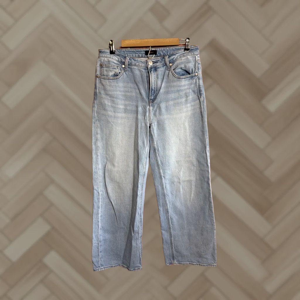 Quince Quince Jeans Womens 31 Blue High Rise Relaxed Straight Cotton Blend Denim 5-Pocket Stretch Size 24" / US 00 / IT 34 - 1 Thumbnail