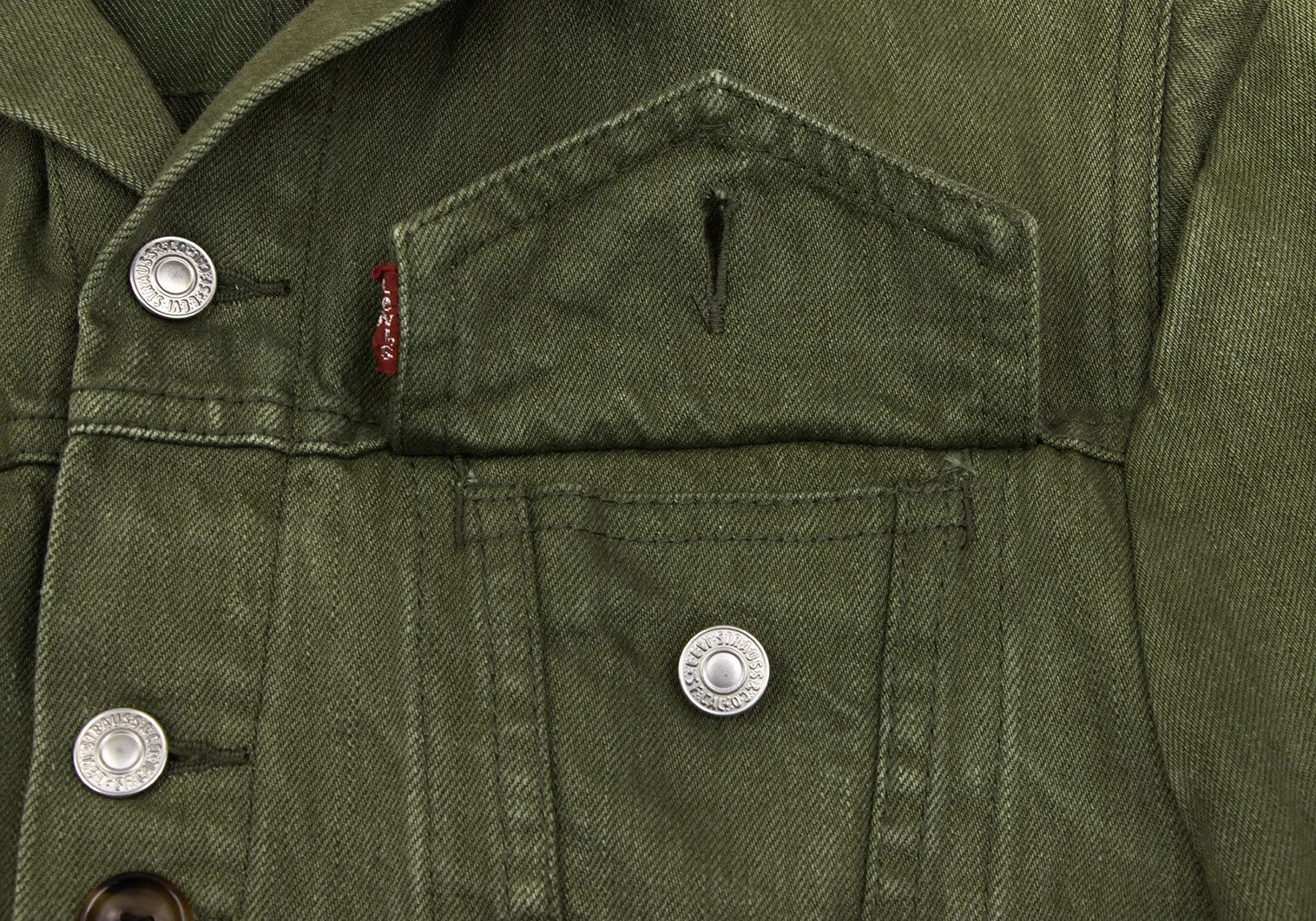 Junya Watanabe Button Design Denim Tailored Jacket in Khaki Size US M / EU 48-50 / 2 - 7 Thumbnail