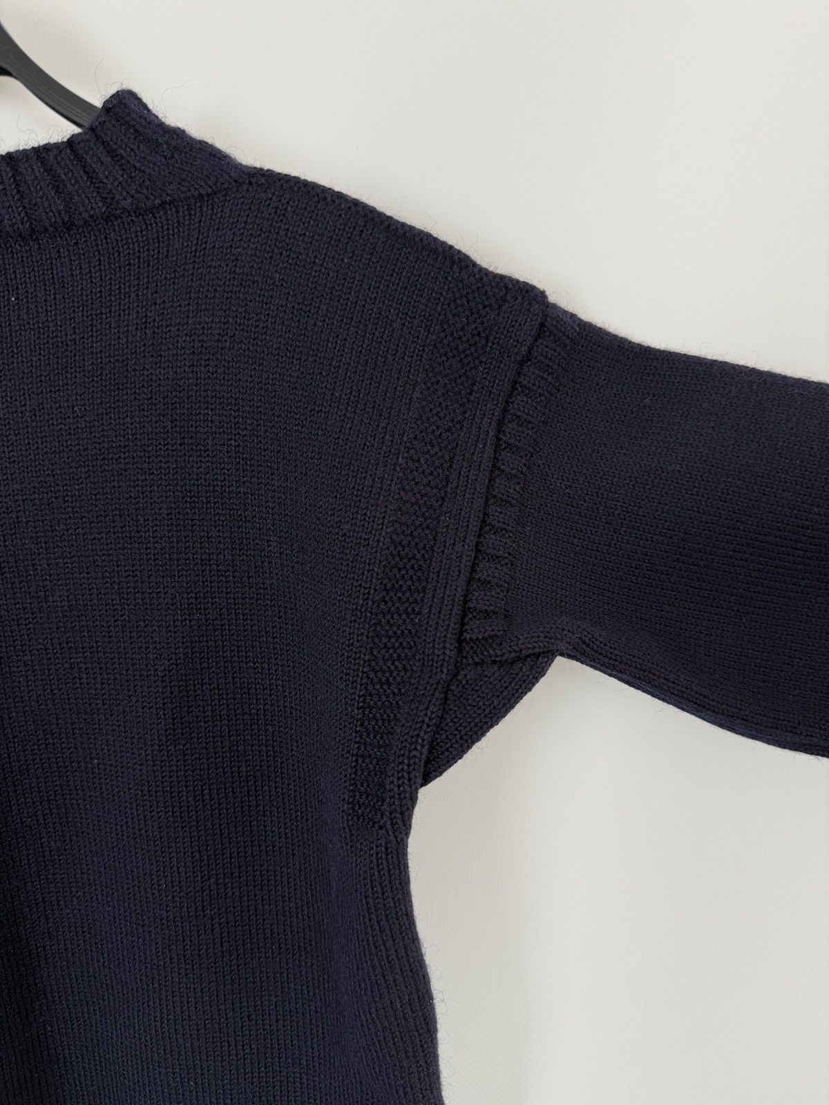 Le Tricoteur Guernsey 1980’s Vintage Jonelle DP Traditional Knit Guernsey Sweater Size L / US 10 / IT 46 - 5 Thumbnail