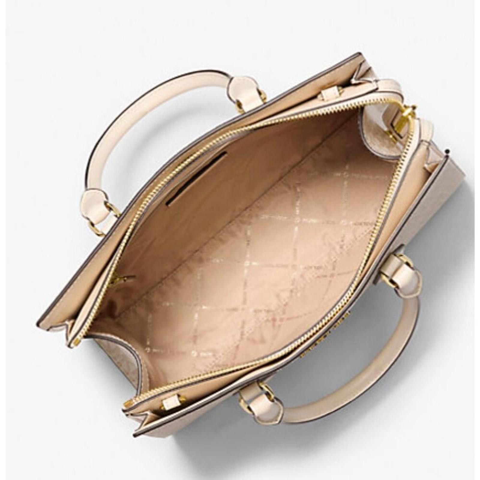 Michael Kors Michael Kors Sheila Medium Satchel Pale Gold Top Handle Bag Size ONE SIZE - 3 Thumbnail