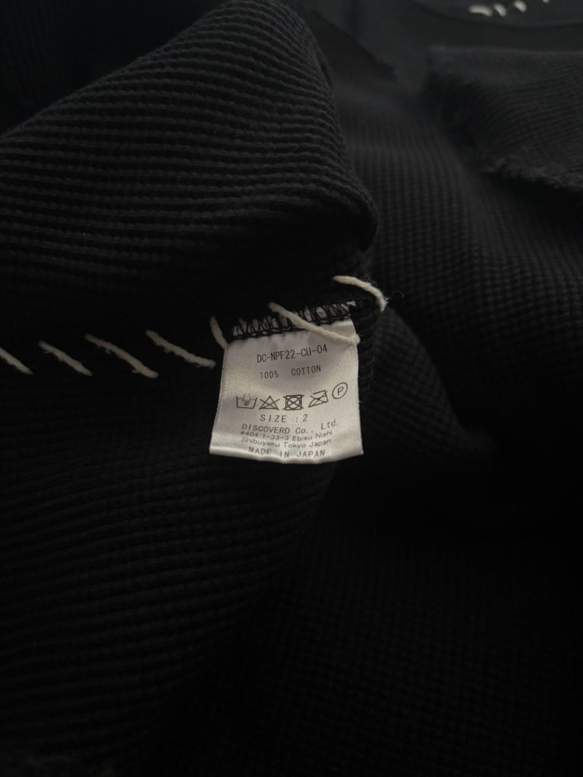 DISCOVERED DISCOVERED Damage Waffle Knit Tee Size US M / EU 48-50 / 2 - 4 Thumbnail
