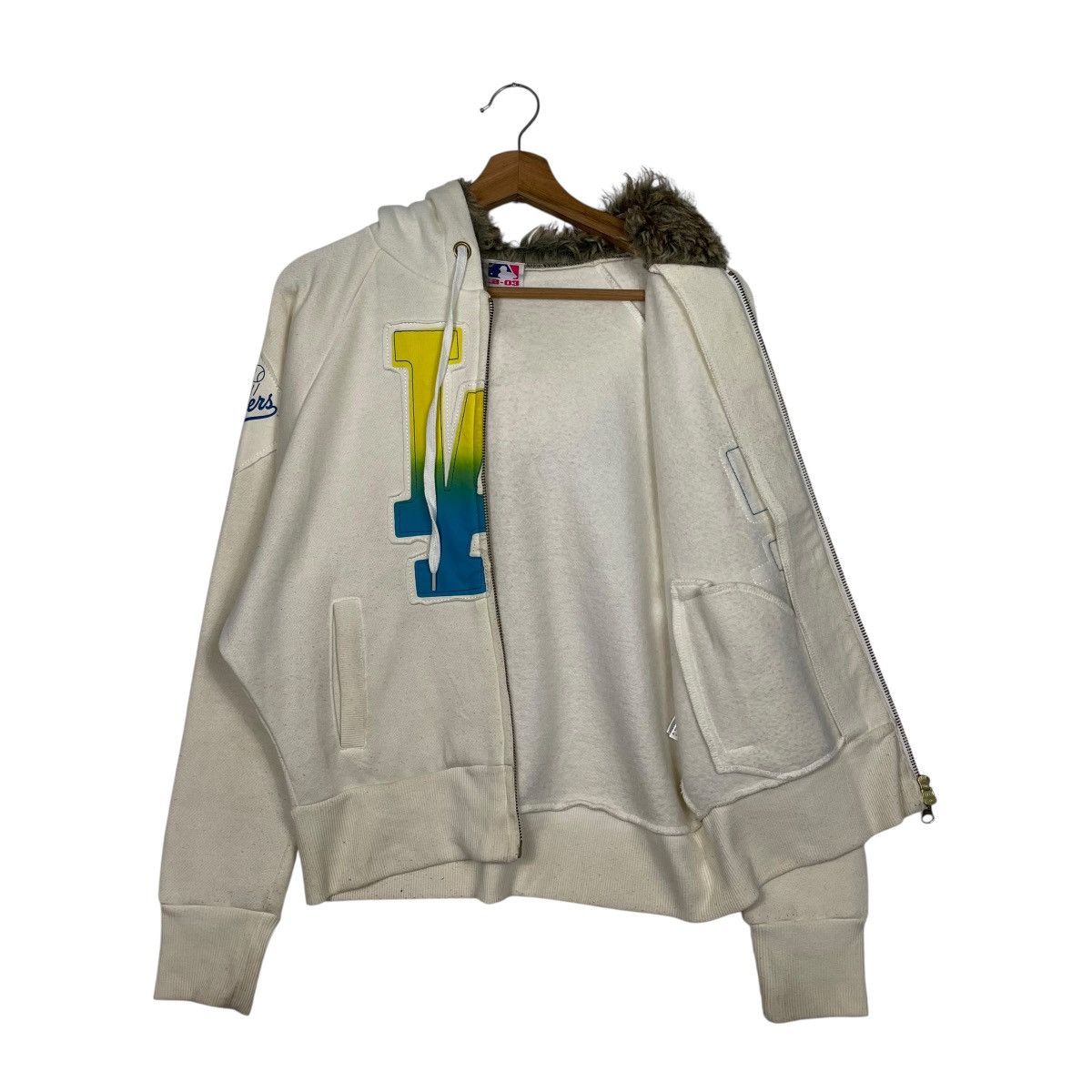MLB Los Angeles Dodgers Baseball Zipper Hoodie Size M / US 6-8 / IT 42-44 - 10 Thumbnail