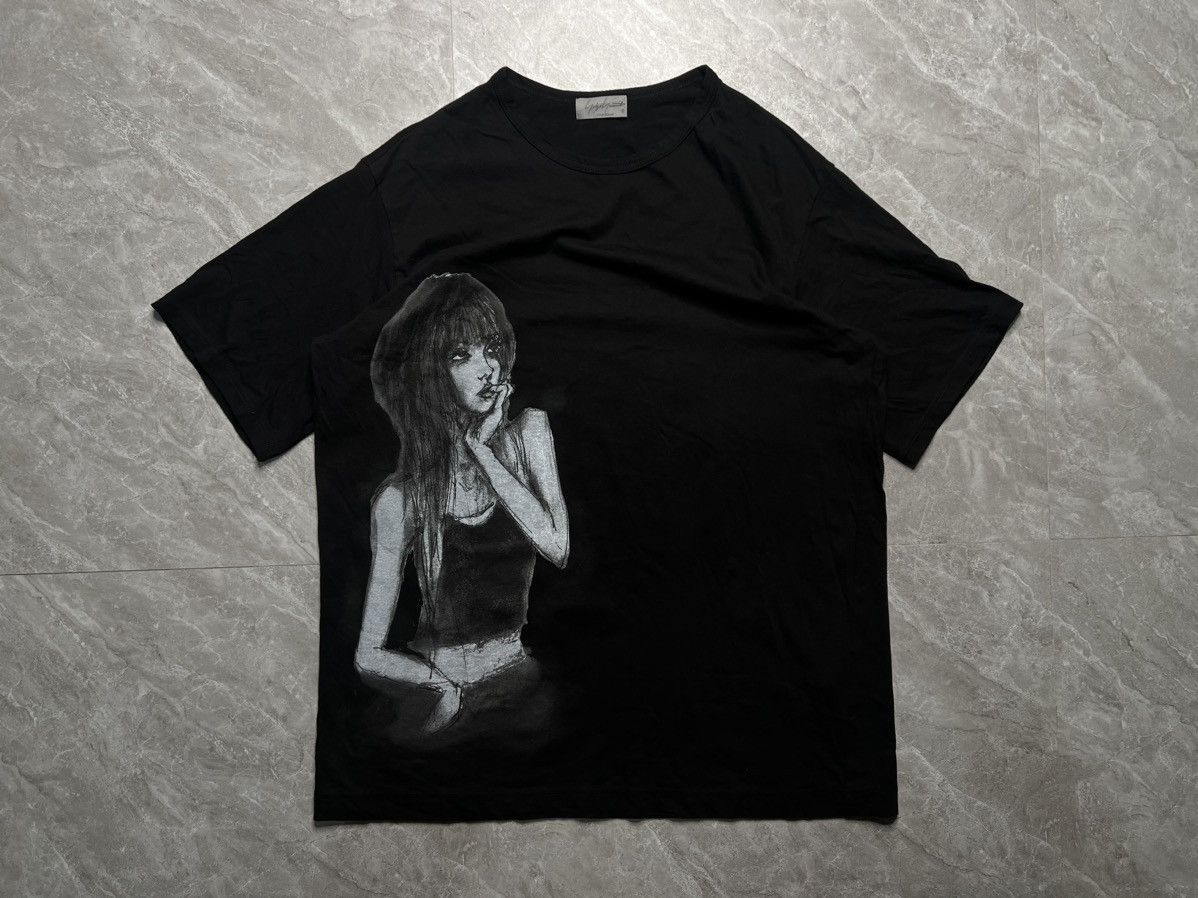 トップス Yohji Yamamoto 22ss Woman Print T-Shirt Yohji Yamamoto Yohji Yamamoto S/S 22 Woman Graphic Print Tee | Grailed