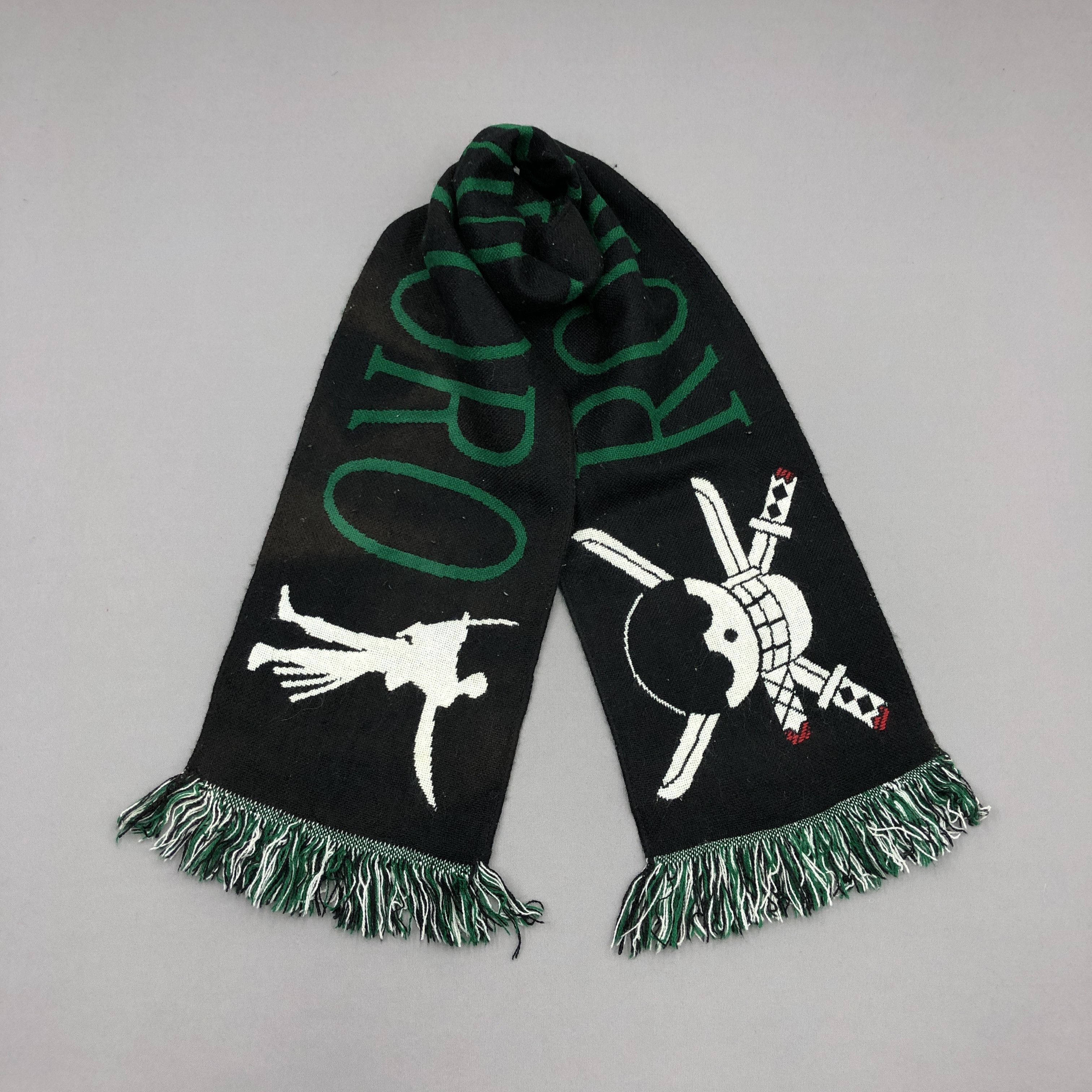 Anime Vintage One Piece Scarf Anime Japanese Muffler Wool Scarves Size ONE SIZE - 2 Thumbnail