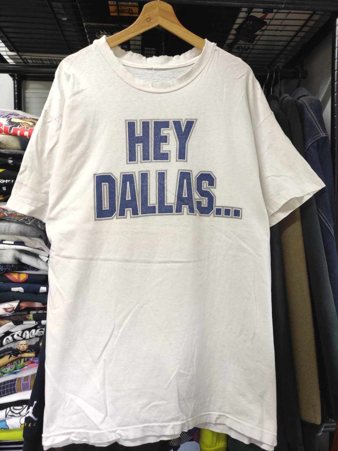 NFL Vtg 90's Green Bay Packers " Hey Dallas " Single Stitch Size US XL / EU 56 / 4 - 2 Thumbnail