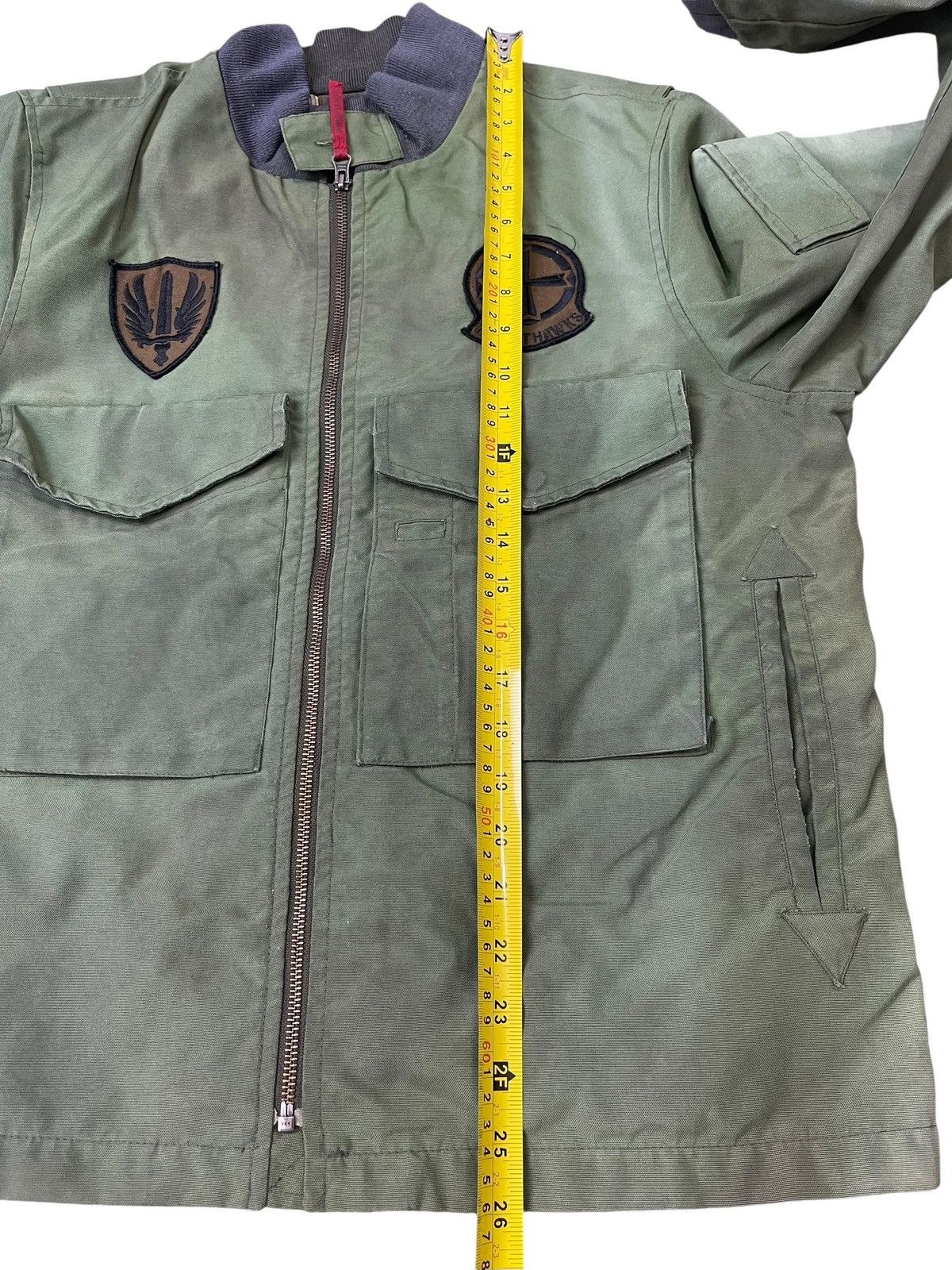 291295=Homme Vintage 291295=Homme Knight Hawks Military Dirty Oil Jacket Size US L / EU 52-54 / 3 - 10 Thumbnail