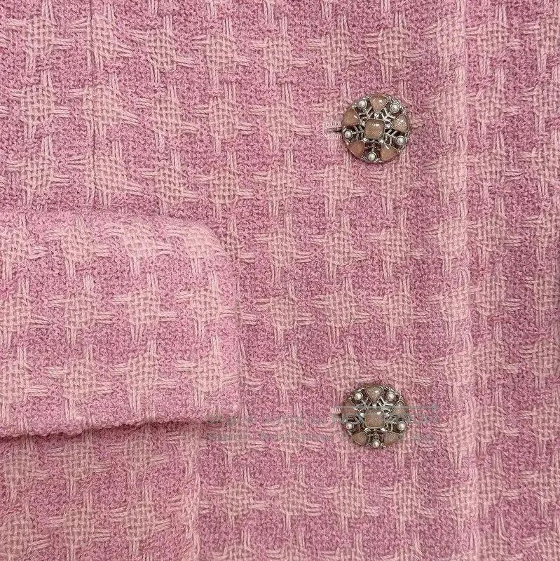 Chanel Chanel Pink Wool Women's Jacket . Size XS / US 0-2 / IT 36-38 - 5 Thumbnail
