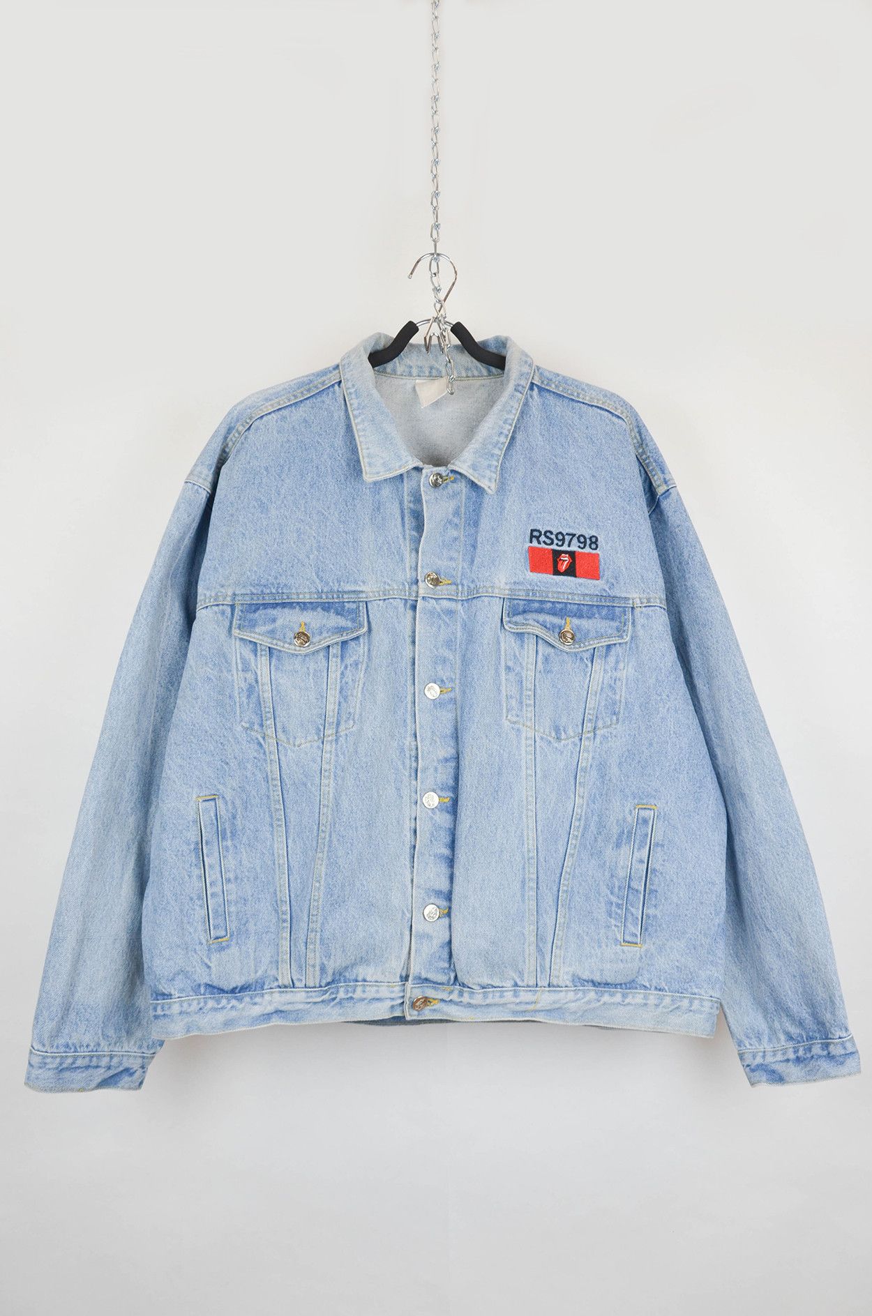 Bravado Rolling Stones 97–98 Tour Vintage Embroidered Denim Jacket Size US XL / EU 56 / 4 - 2 Thumbnail