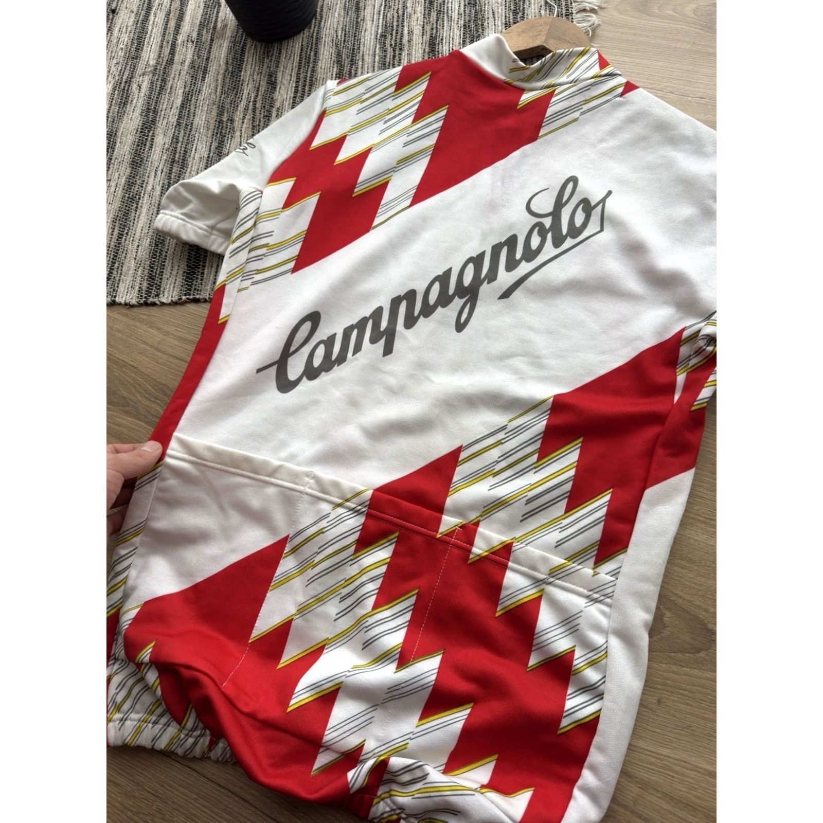 Vintage VINTAGE Campagnolo Cycling Jersey White Red 90s Italy Size M Shirt Mens Retro/70s 90s Urban City Logo Casual Short Sleeve Collared Jersey T-Shirt Size US M / EU 48-50 / 2 - 5 Thumbnail