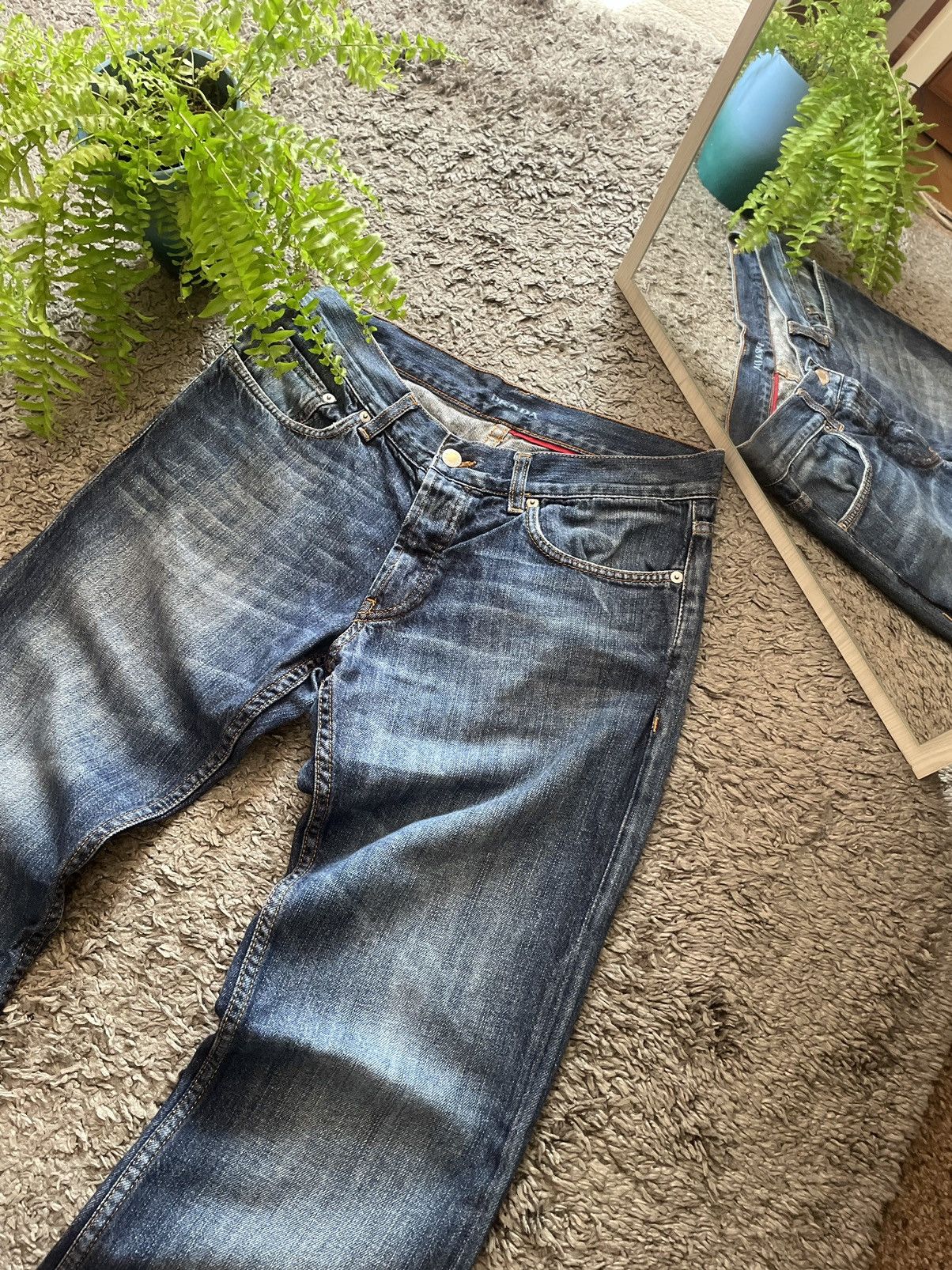 Prada × Vintage Prada Milano Jeans Denim Vintage Streetwear Logo Y2k Rare Size US 30 / EU 46 - 3 Thumbnail