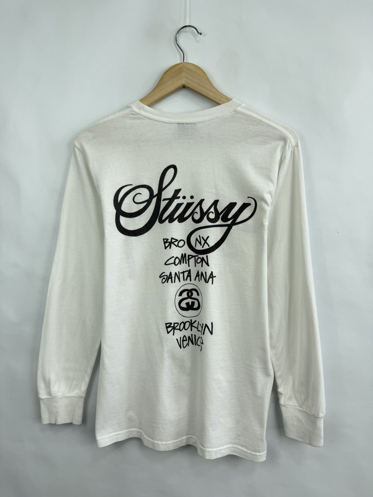 Stussy 🇺🇸 Y2K Stussy World Tour Long Sleeve New York Los Angels Size US S / EU 44-46 / 1 - 8 Thumbnail