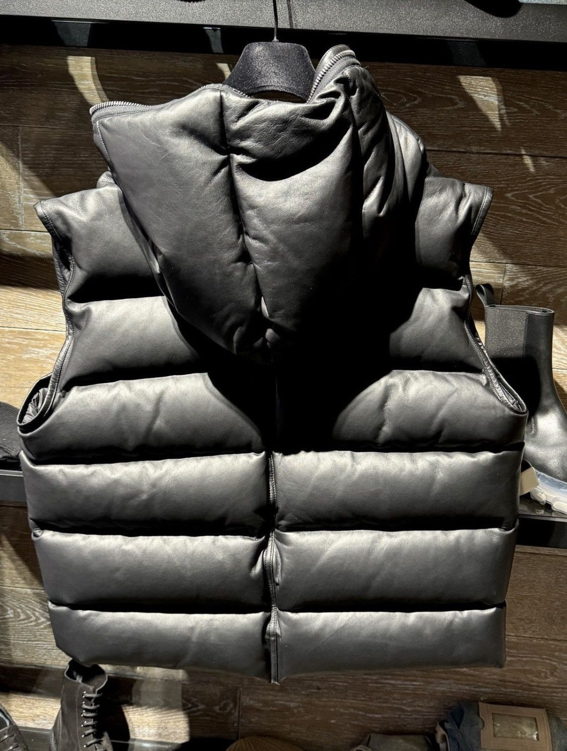 Rick Owens × Rick Owens Drkshdw Rick Owens Lamb Skin Vest Size US L / EU 52-54 / 3 - 6 Thumbnail