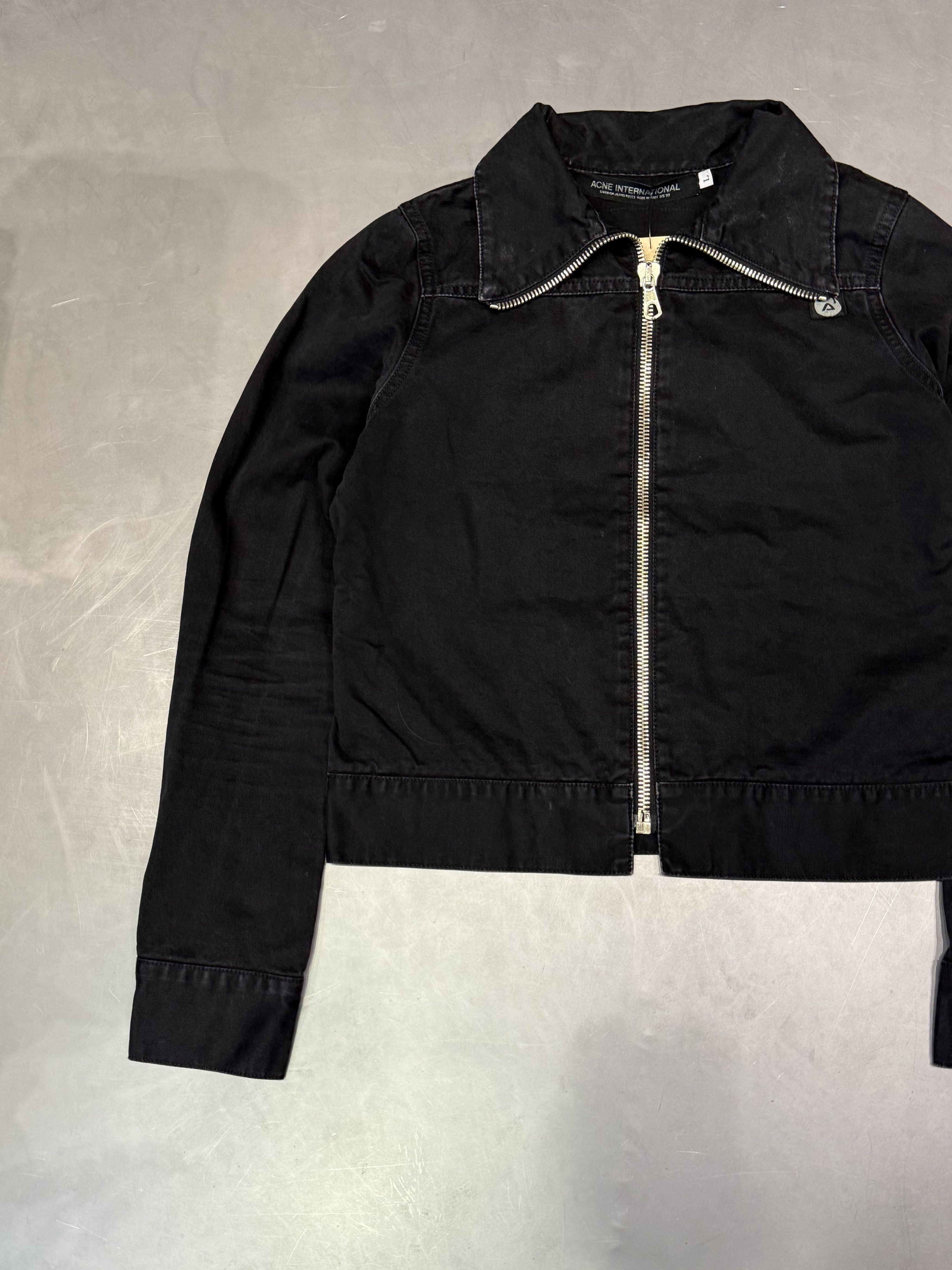 Acne Studios Vintage Acne Jeans SS1999 high collar zip up denim jakcet Size L / US 10 / IT 46 - 3 Thumbnail