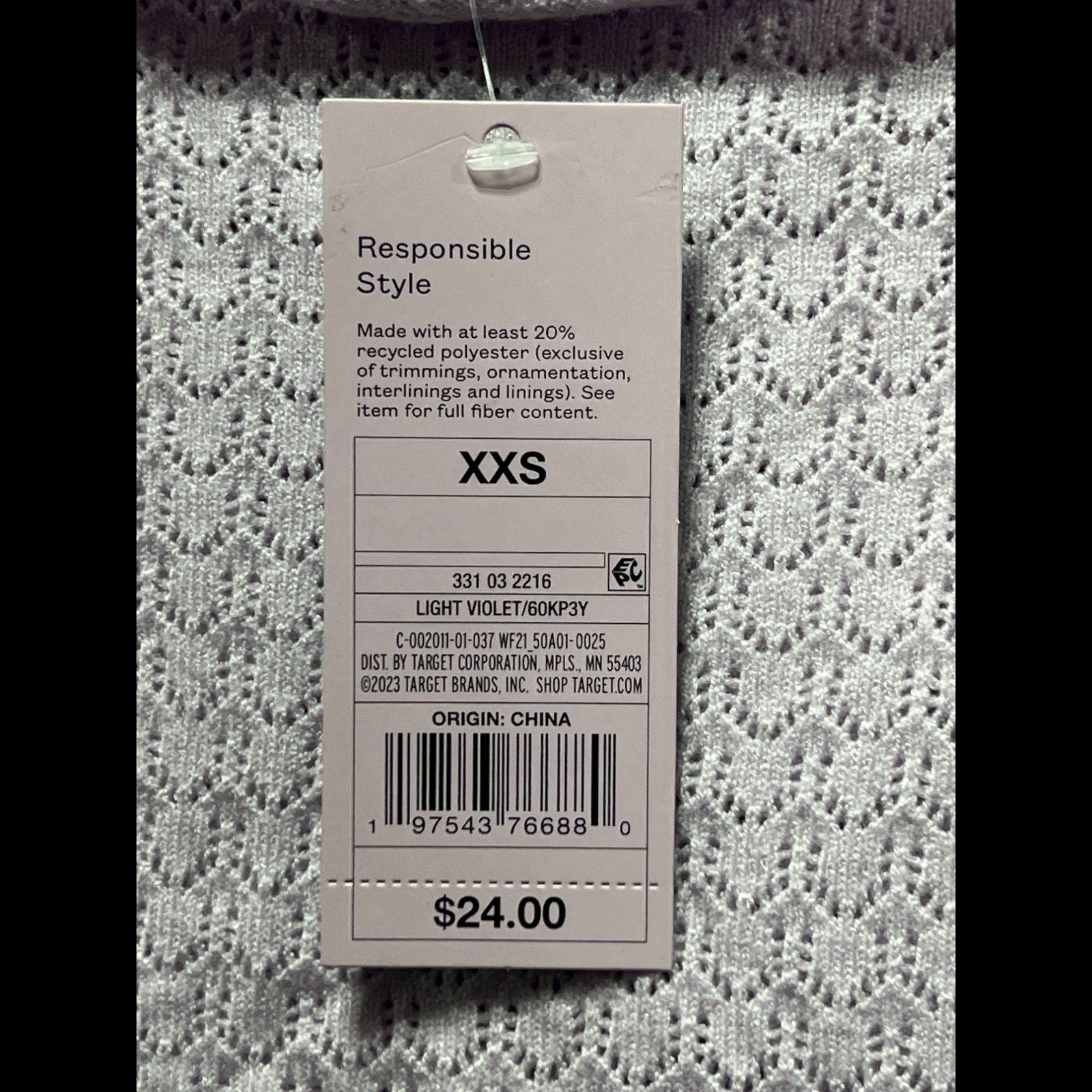 Other Wild Fable - Women's Mock Turtleneck Pointelle Pullover Swea Size XXS / US 00 / IT 34 - 7 Thumbnail
