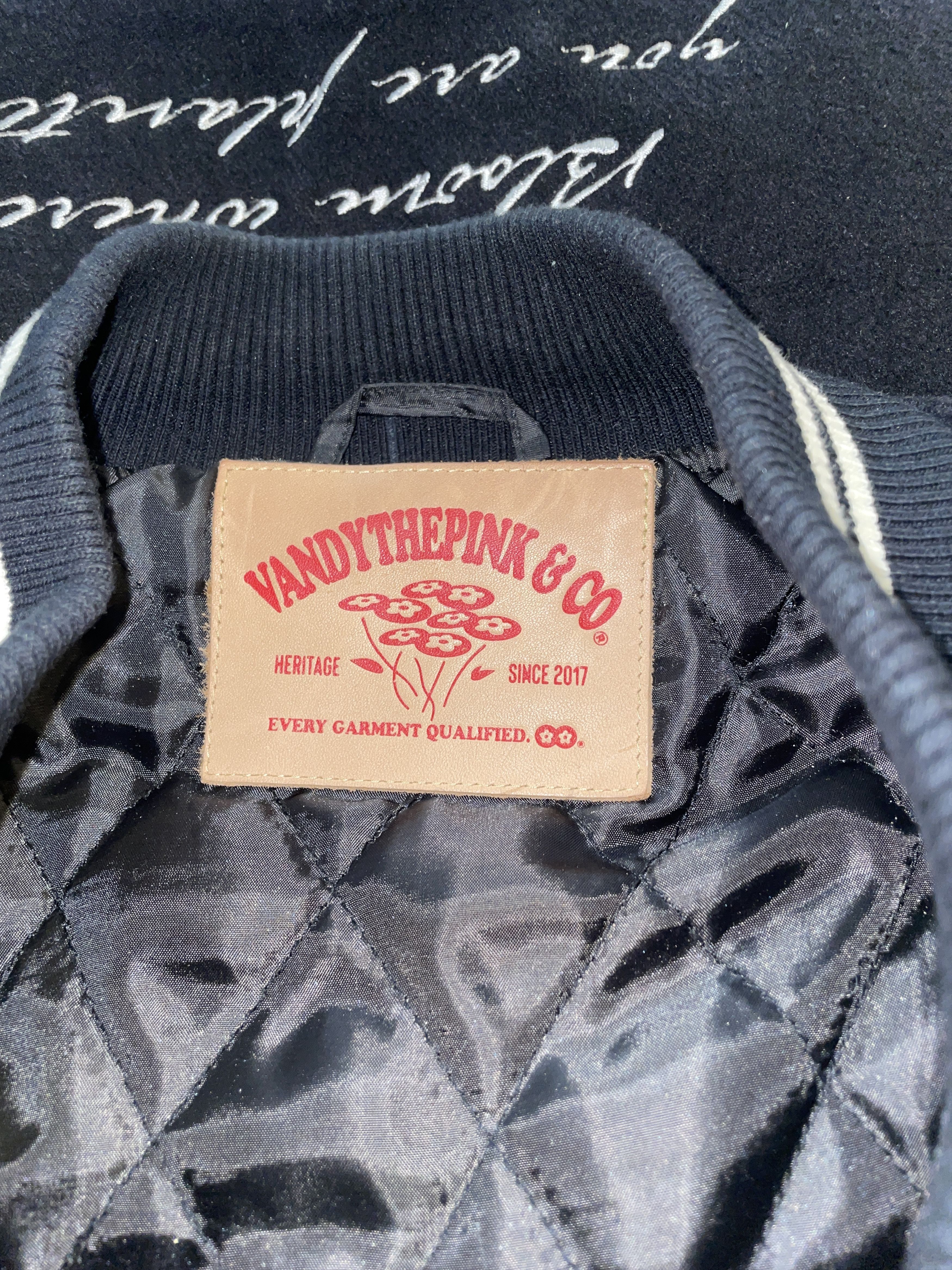 Vandy The Pink Black 4th Anniversary Varsity Jacket Size US XL / EU 56 / 4 - 4 Thumbnail