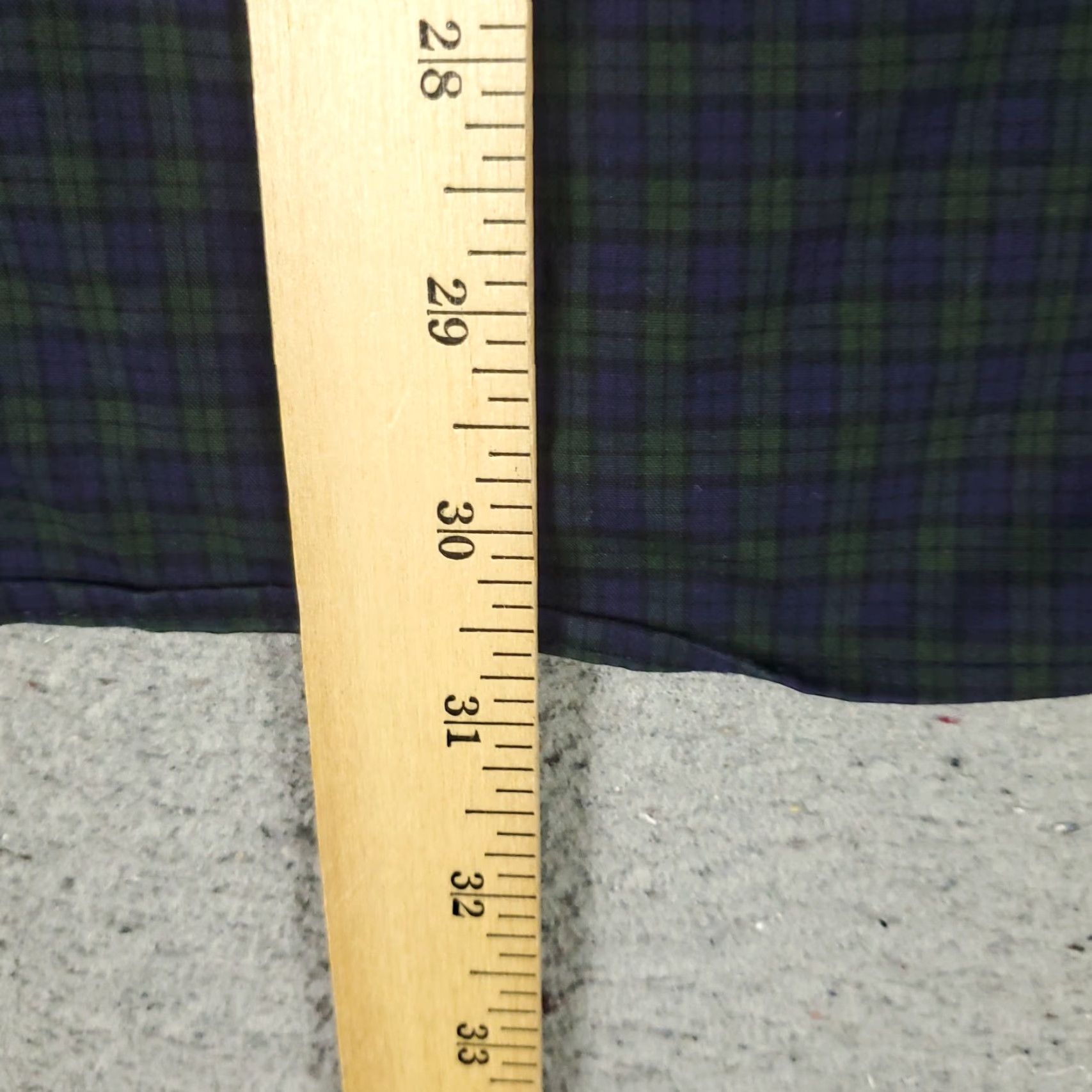 Ralph Lauren VINTAGE Ralph Lauren Dress Shirt Mens 15.5 Long Sleeve Cotton Plaid Green Purple Business Casual Formal Size 40R - 4 Thumbnail