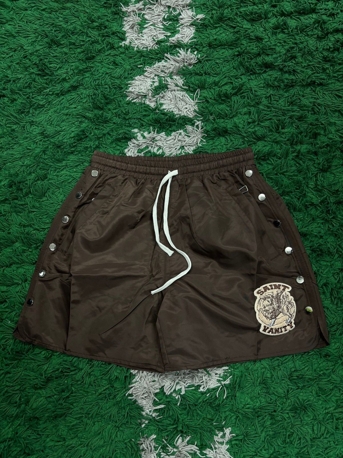Saint Vanity Saint vanity nylon brown shorts large Size US 34 / EU 50 - 1 Preview