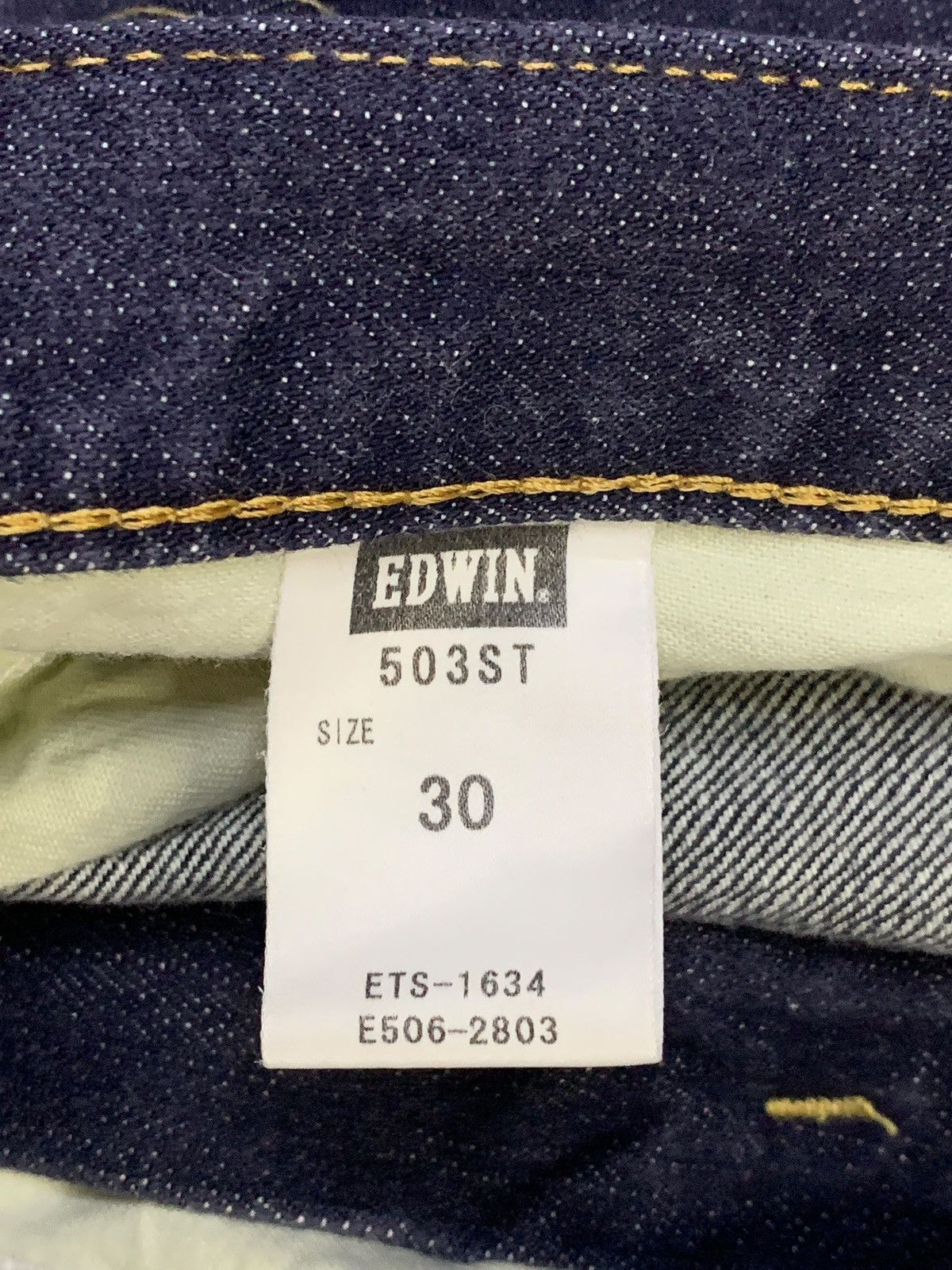 Edwin Vintage Japanese Edwin Raw Denim Selvedge Jeans Size US 31 - 11 Thumbnail