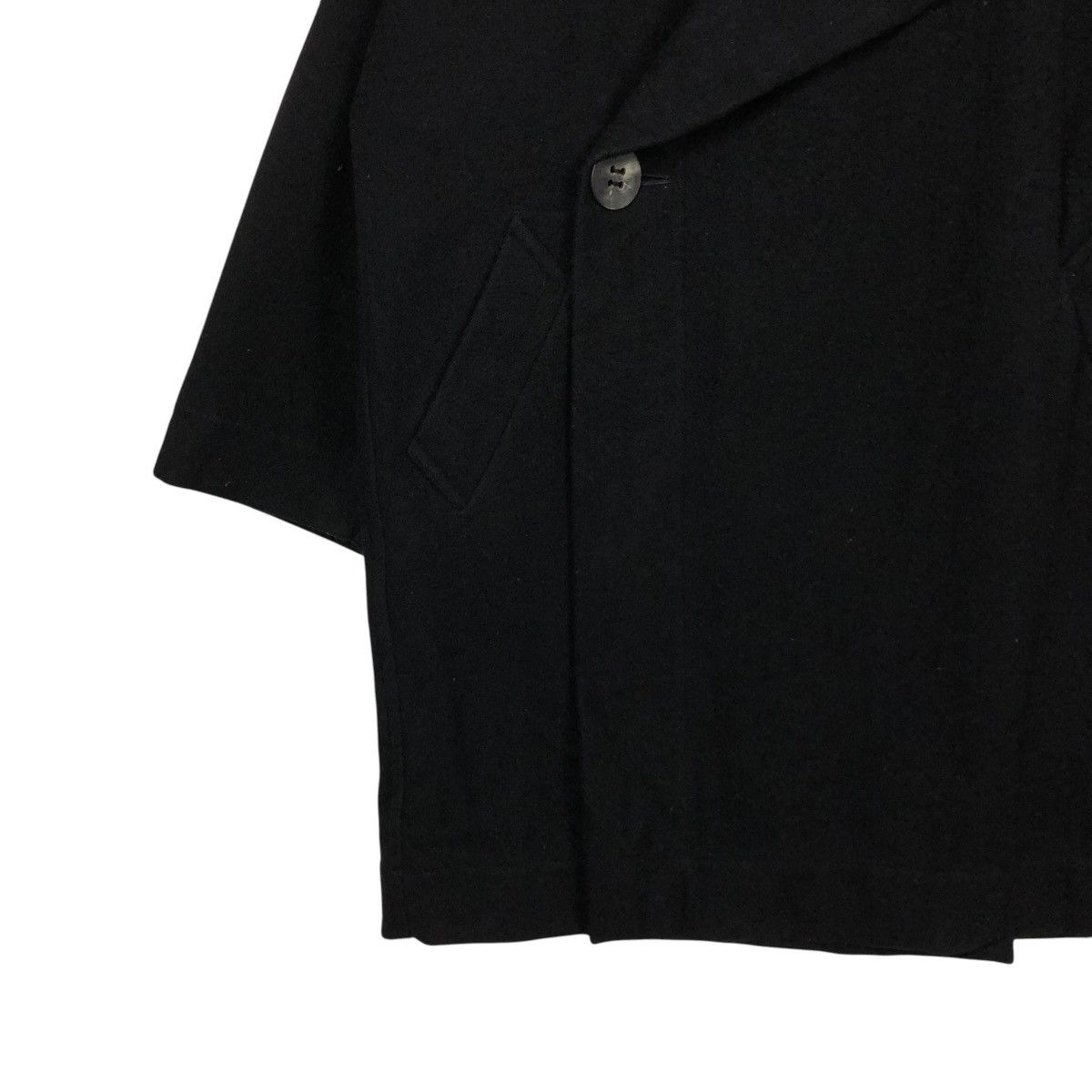 Issey Miyake 🔥RICH BLACK VINTAGE ISSEY MIYAKE PLANTATION WOOL JACKET Size US M / EU 48-50 / 2 - 5 Thumbnail