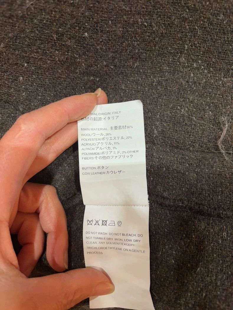 Our Legacy our legacy size 44 Fw23 horsehair wool blend loose V-neck Size US S / EU 44-46 / 1 - 8 Thumbnail