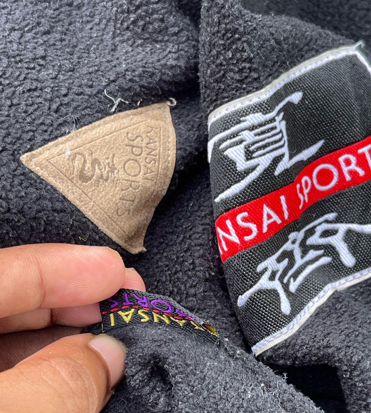 Kansai Yamamoto 🔥Vintage Kansai Sports Box Logo Fleece Sweater Half Zip Size US M / EU 48-50 / 2 - 9 Thumbnail
