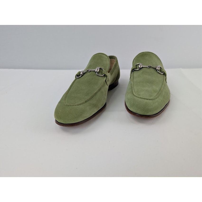 Gucci o1rshd1 Leather Jordaan Horsebit Loafer Boots in Green Size US 9 / EU 42 - 7 Thumbnail