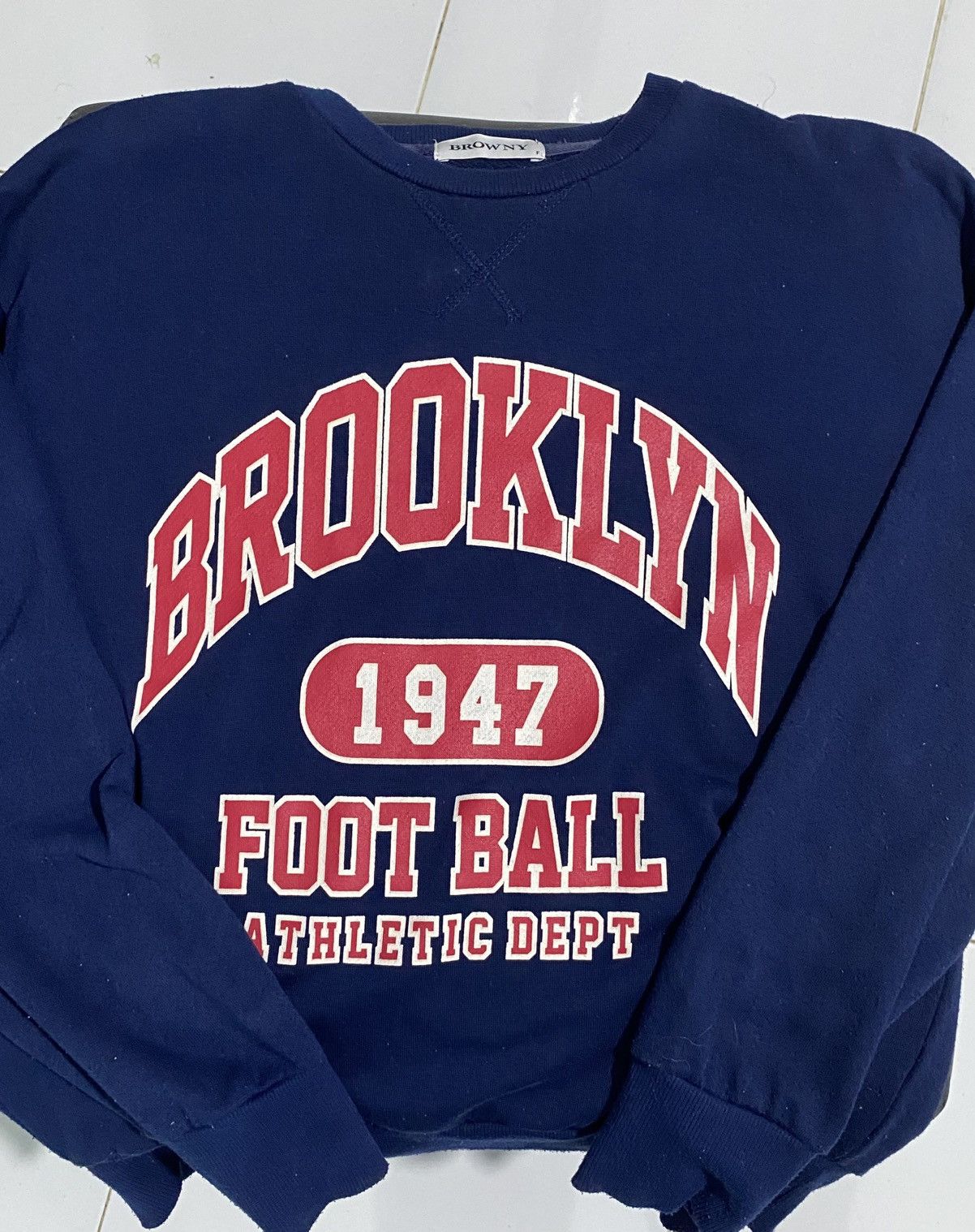 Japanese Brand Brooklyn Browny Brand Crew SweatShirts Size US L / EU 52-54 / 3 - 2 Thumbnail