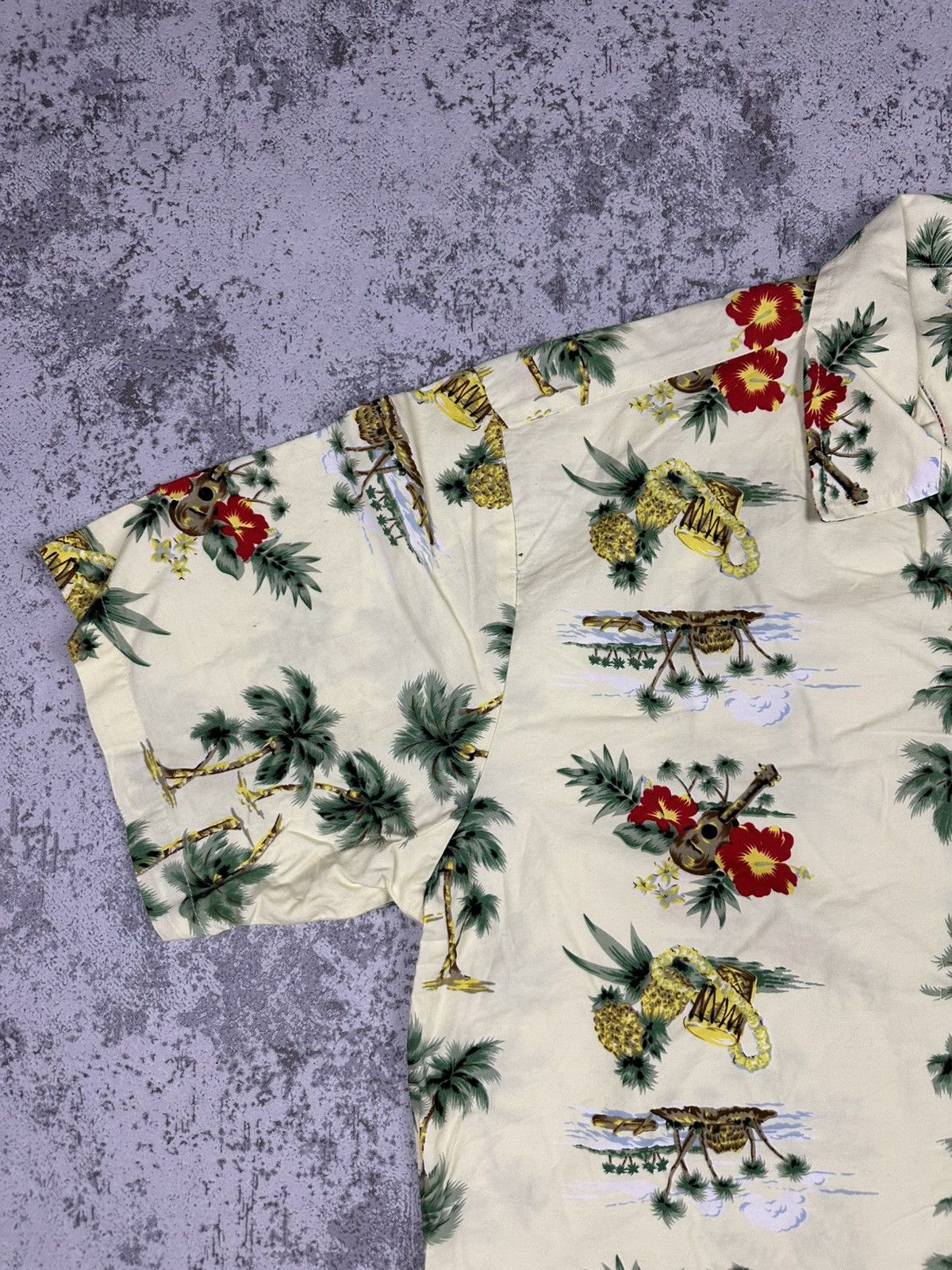 Vintage Vintage Hawaiian Shirt Max Boy Tropical Print Size US XL / EU 56 / 4 - 3 Thumbnail